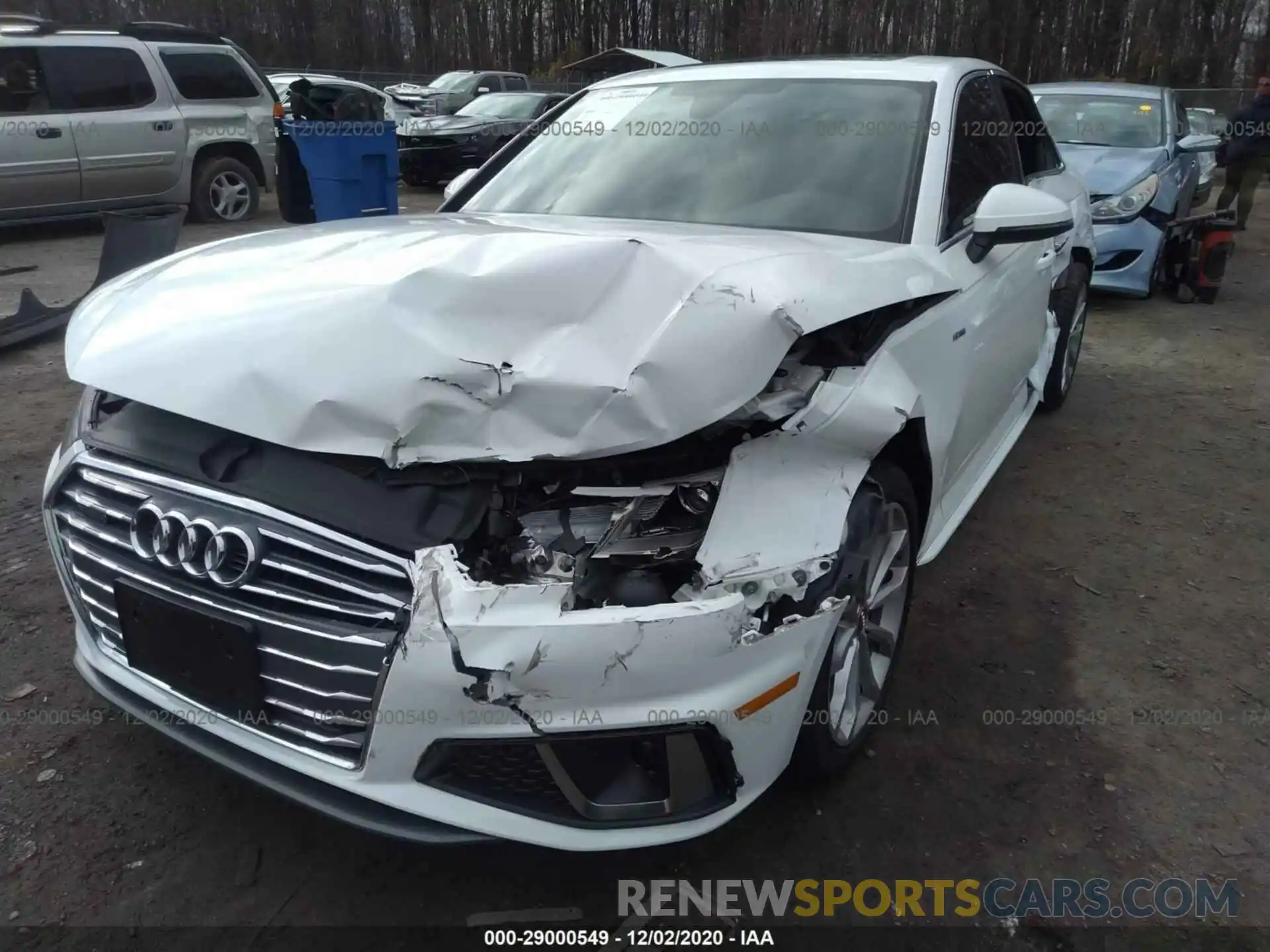 6 Photograph of a damaged car WAUDNAF4XKN005440 AUDI A4 2019