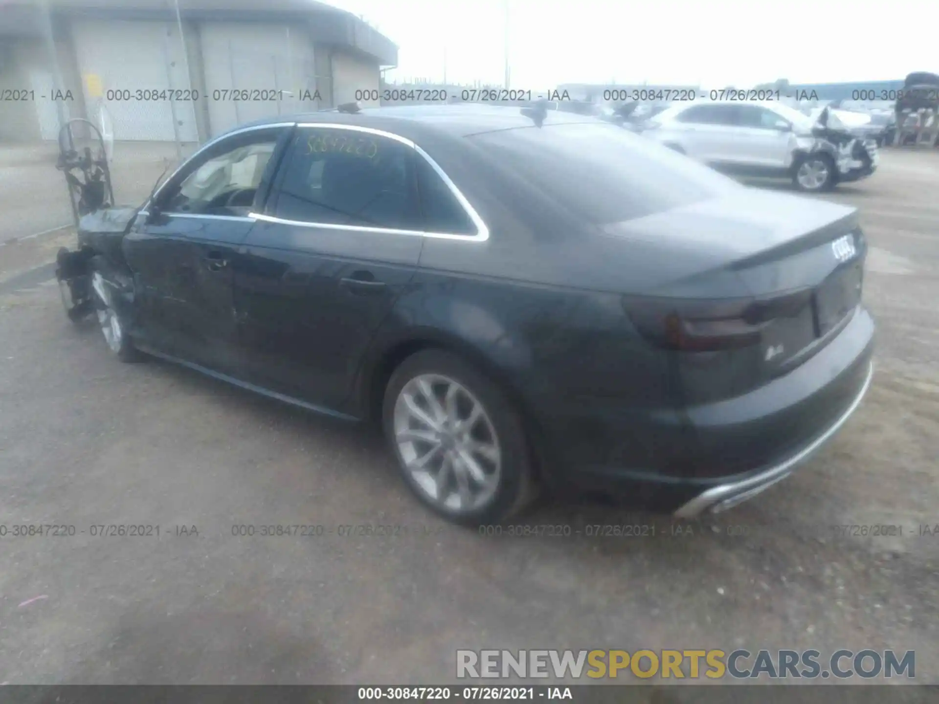 3 Фотография поврежденного автомобиля WAUDNAF4XKN007723 AUDI A4 2019