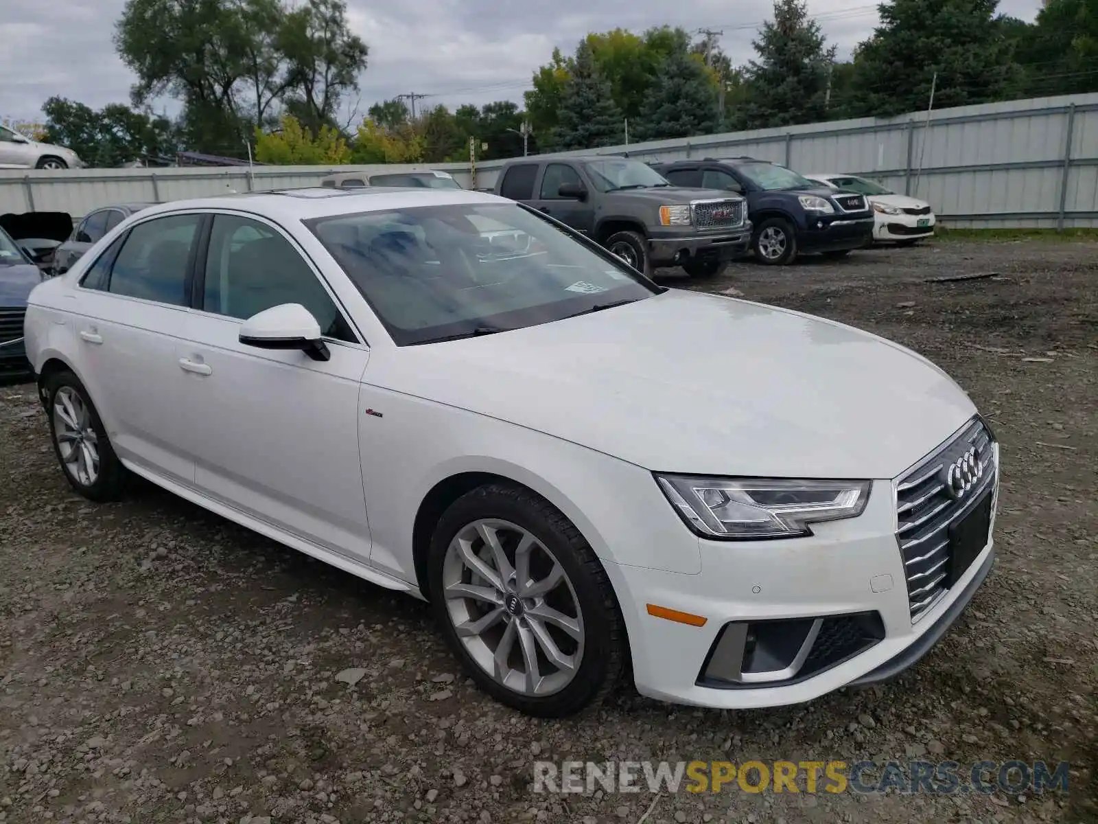 1 Photograph of a damaged car WAUENAF40KA006950 AUDI A4 2019