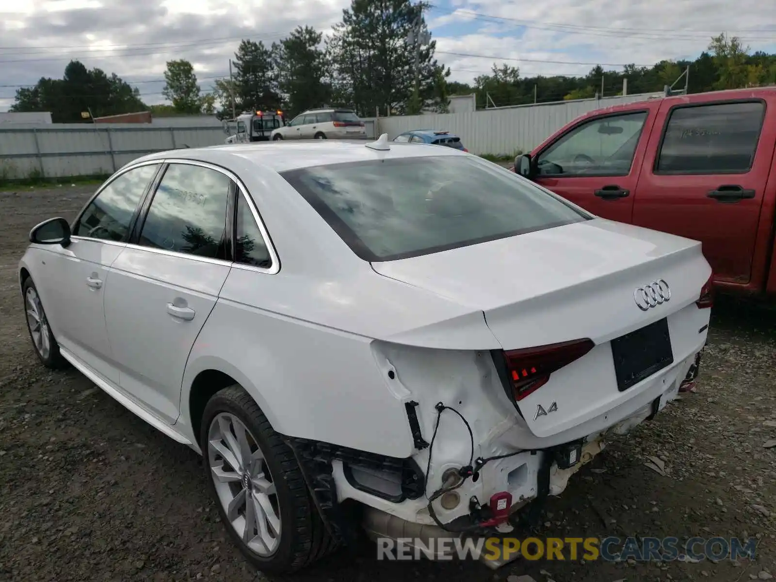 3 Photograph of a damaged car WAUENAF40KA006950 AUDI A4 2019