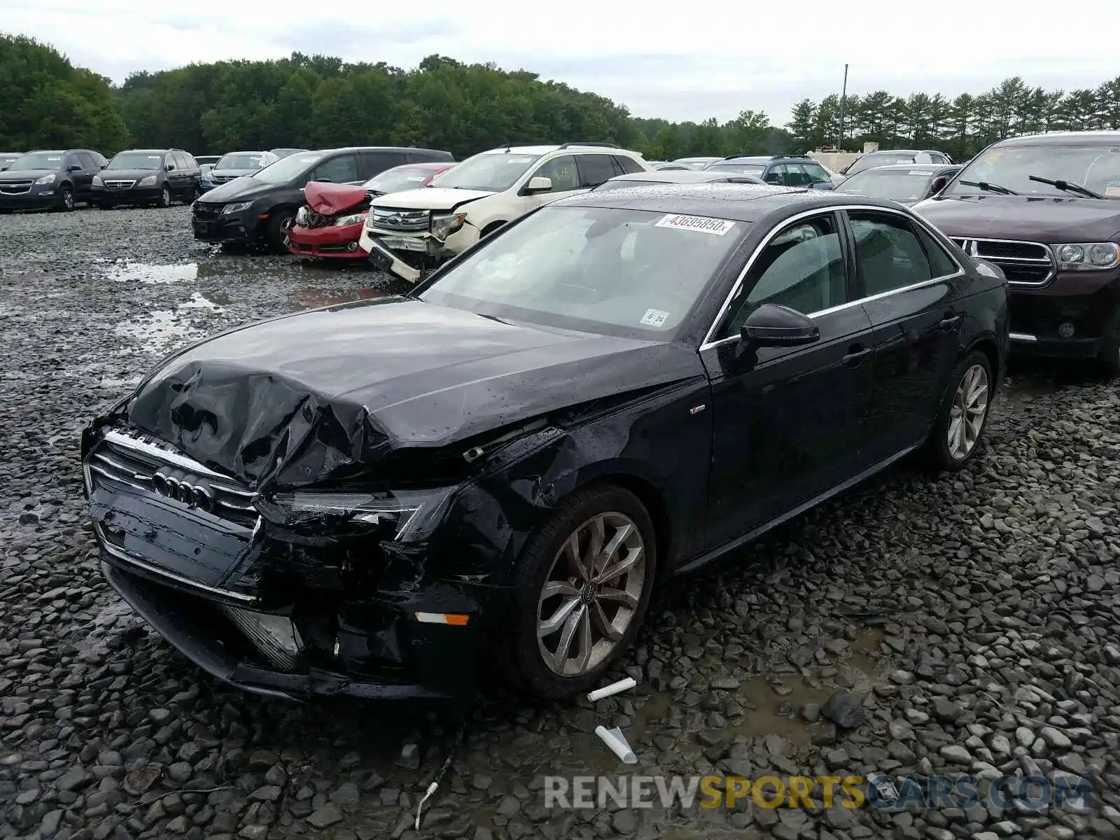 2 Photograph of a damaged car WAUENAF40KA007256 AUDI A4 2019