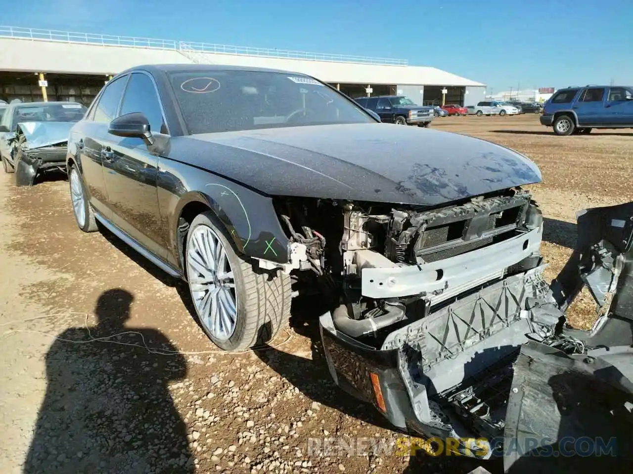 1 Photograph of a damaged car WAUENAF40KA009136 AUDI A4 2019