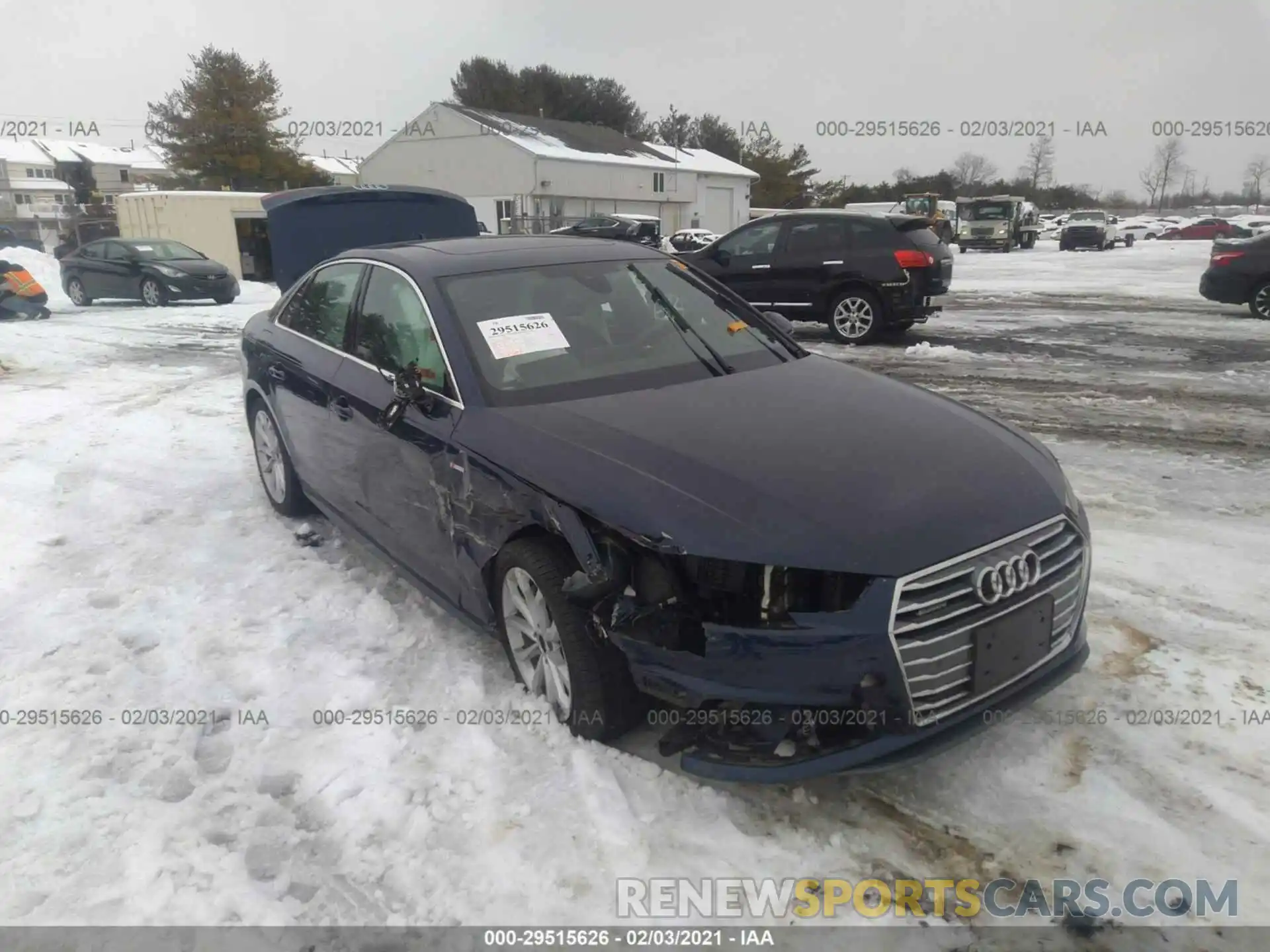 1 Photograph of a damaged car WAUENAF40KA026048 AUDI A4 2019