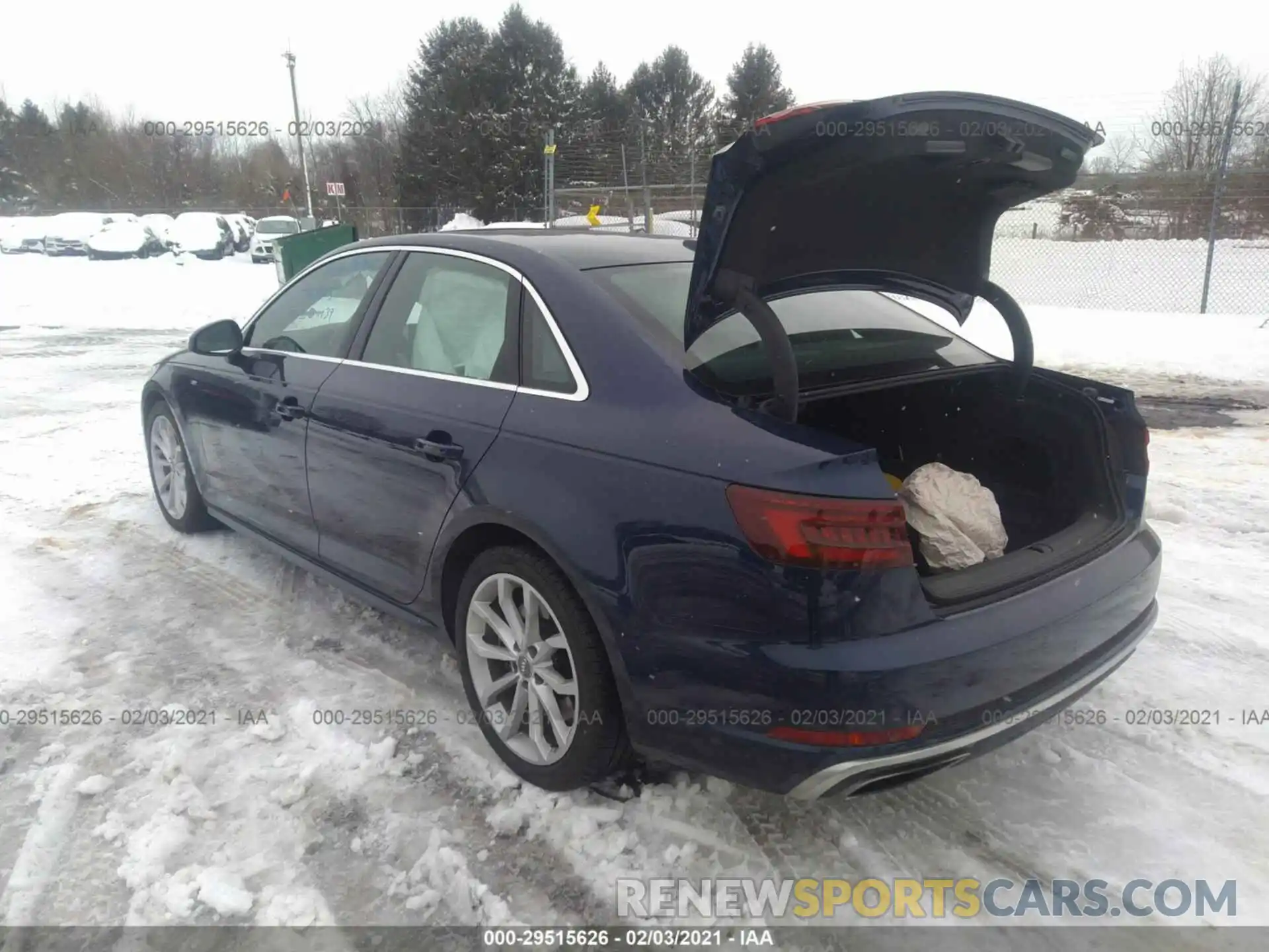 3 Photograph of a damaged car WAUENAF40KA026048 AUDI A4 2019