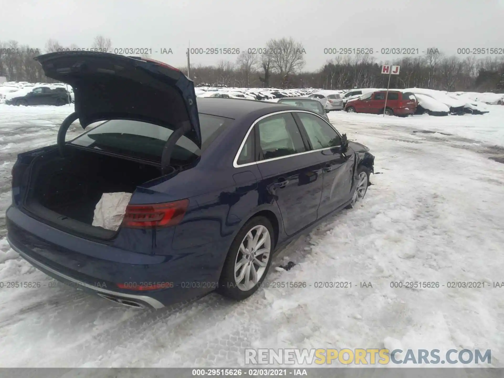 4 Photograph of a damaged car WAUENAF40KA026048 AUDI A4 2019