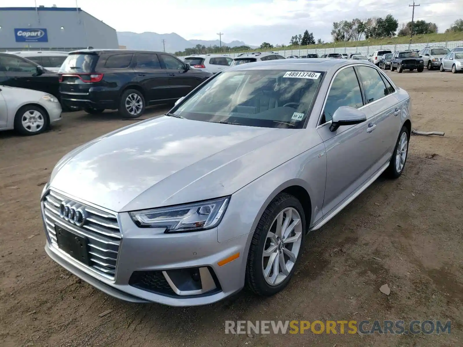 2 Photograph of a damaged car WAUENAF40KA026454 AUDI A4 2019