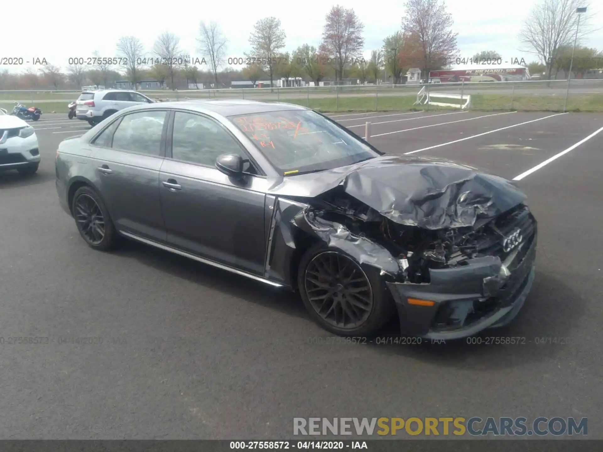 1 Photograph of a damaged car WAUENAF40KA029824 AUDI A4 2019