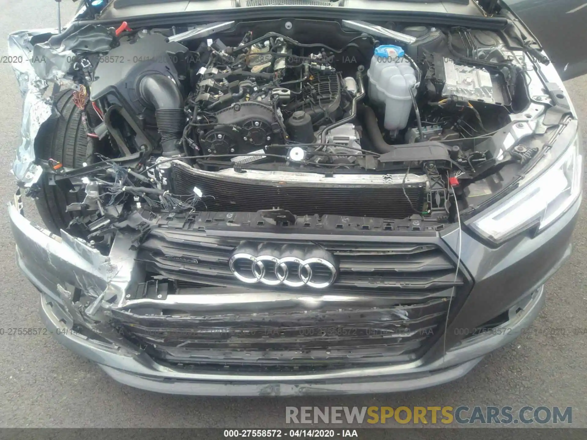 10 Photograph of a damaged car WAUENAF40KA029824 AUDI A4 2019