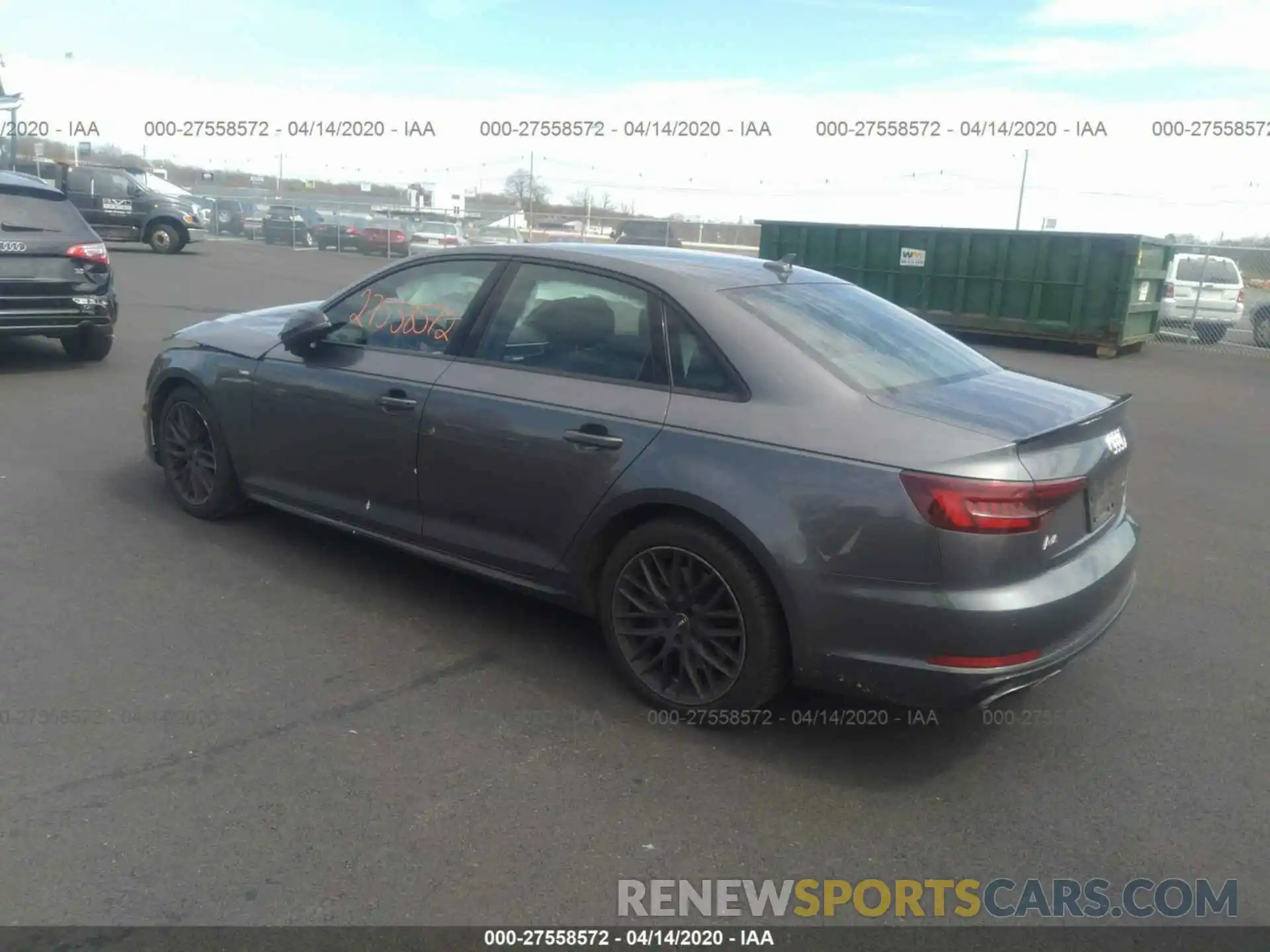 3 Photograph of a damaged car WAUENAF40KA029824 AUDI A4 2019