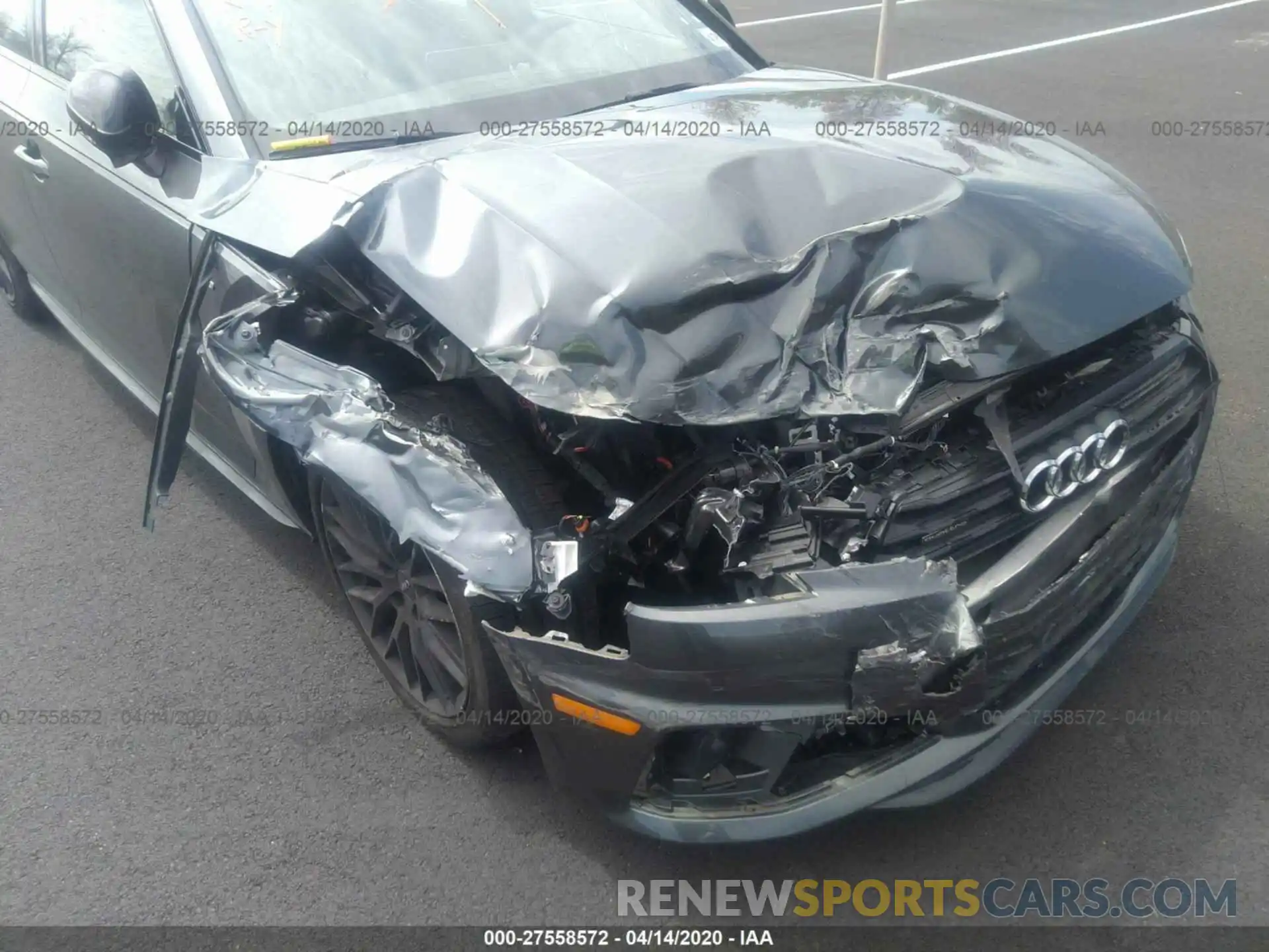 6 Photograph of a damaged car WAUENAF40KA029824 AUDI A4 2019