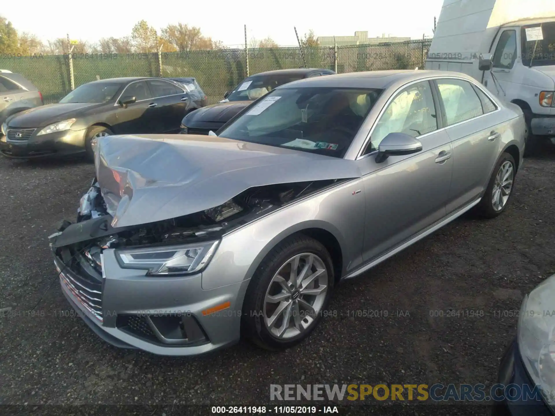 2 Photograph of a damaged car WAUENAF40KN002793 AUDI A4 2019