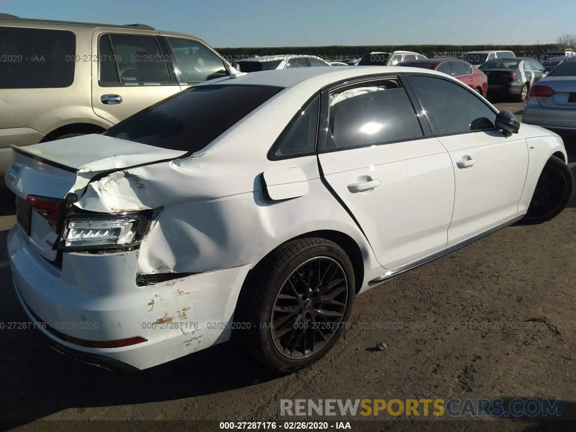 4 Photograph of a damaged car WAUENAF40KN005225 AUDI A4 2019