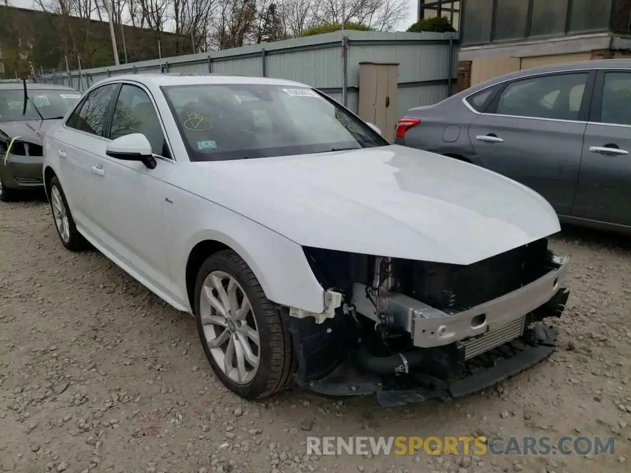 1 Photograph of a damaged car WAUENAF40KN015530 AUDI A4 2019