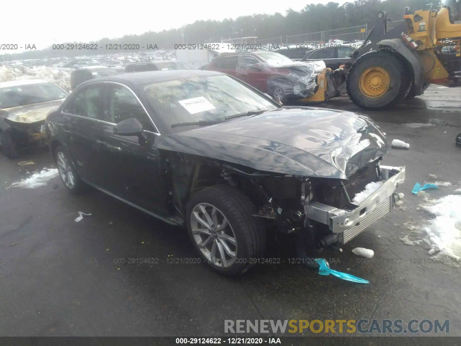 1 Photograph of a damaged car WAUENAF40KN016239 AUDI A4 2019