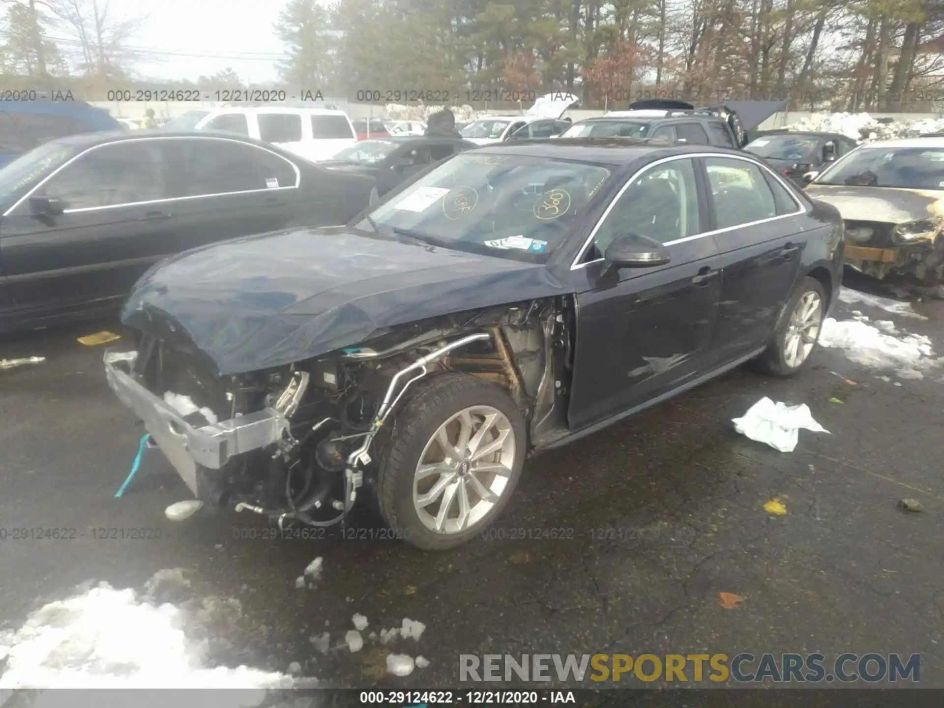 2 Photograph of a damaged car WAUENAF40KN016239 AUDI A4 2019