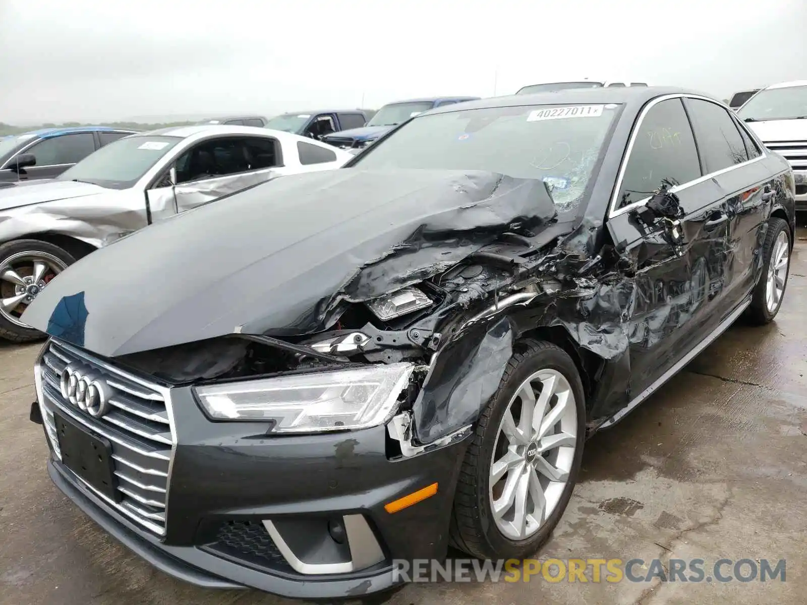 2 Photograph of a damaged car WAUENAF40KN019691 AUDI A4 2019