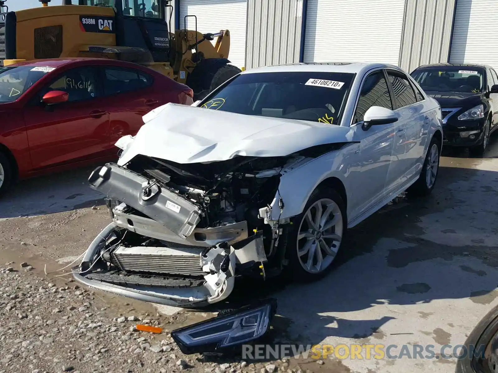 2 Photograph of a damaged car WAUENAF40KN020209 AUDI A4 2019