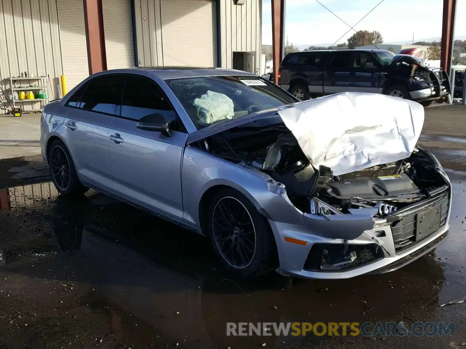 1 Photograph of a damaged car WAUENAF40KN020274 AUDI A4 2019