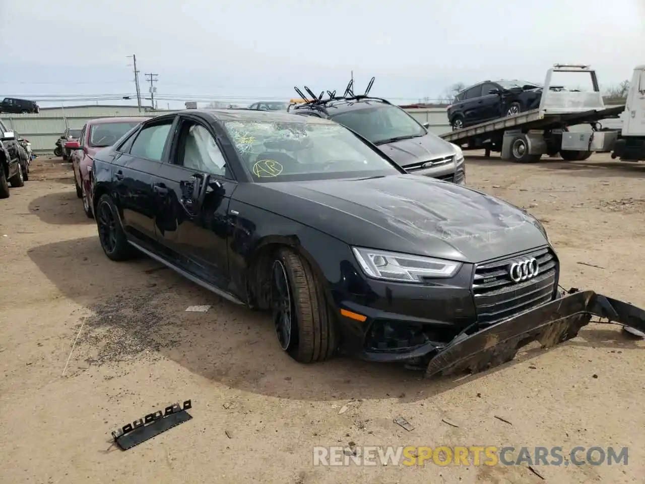 1 Photograph of a damaged car WAUENAF41KA015382 AUDI A4 2019