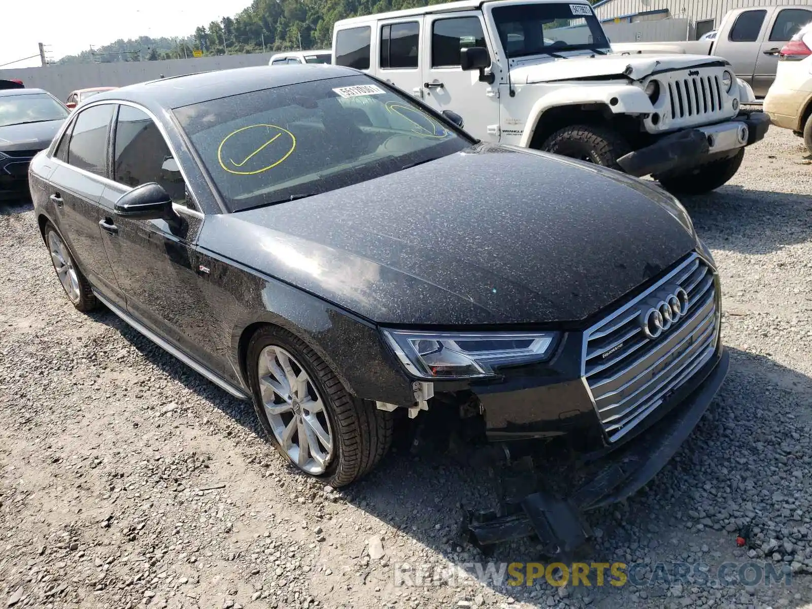 1 Photograph of a damaged car WAUENAF41KA019805 AUDI A4 2019