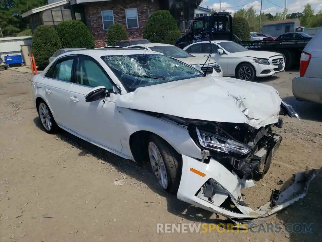 1 Photograph of a damaged car WAUENAF41KA027080 AUDI A4 2019