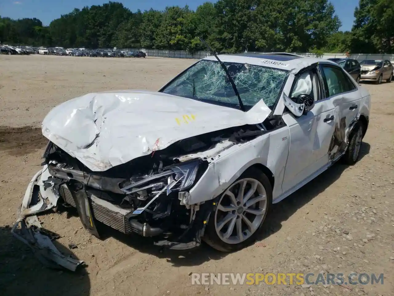 2 Photograph of a damaged car WAUENAF41KA027080 AUDI A4 2019