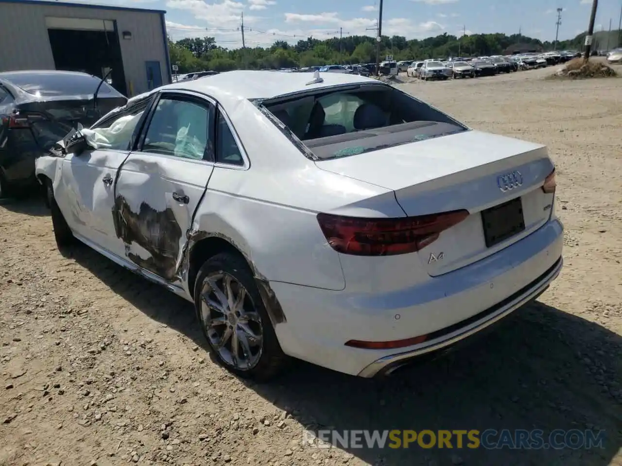 3 Photograph of a damaged car WAUENAF41KA027080 AUDI A4 2019