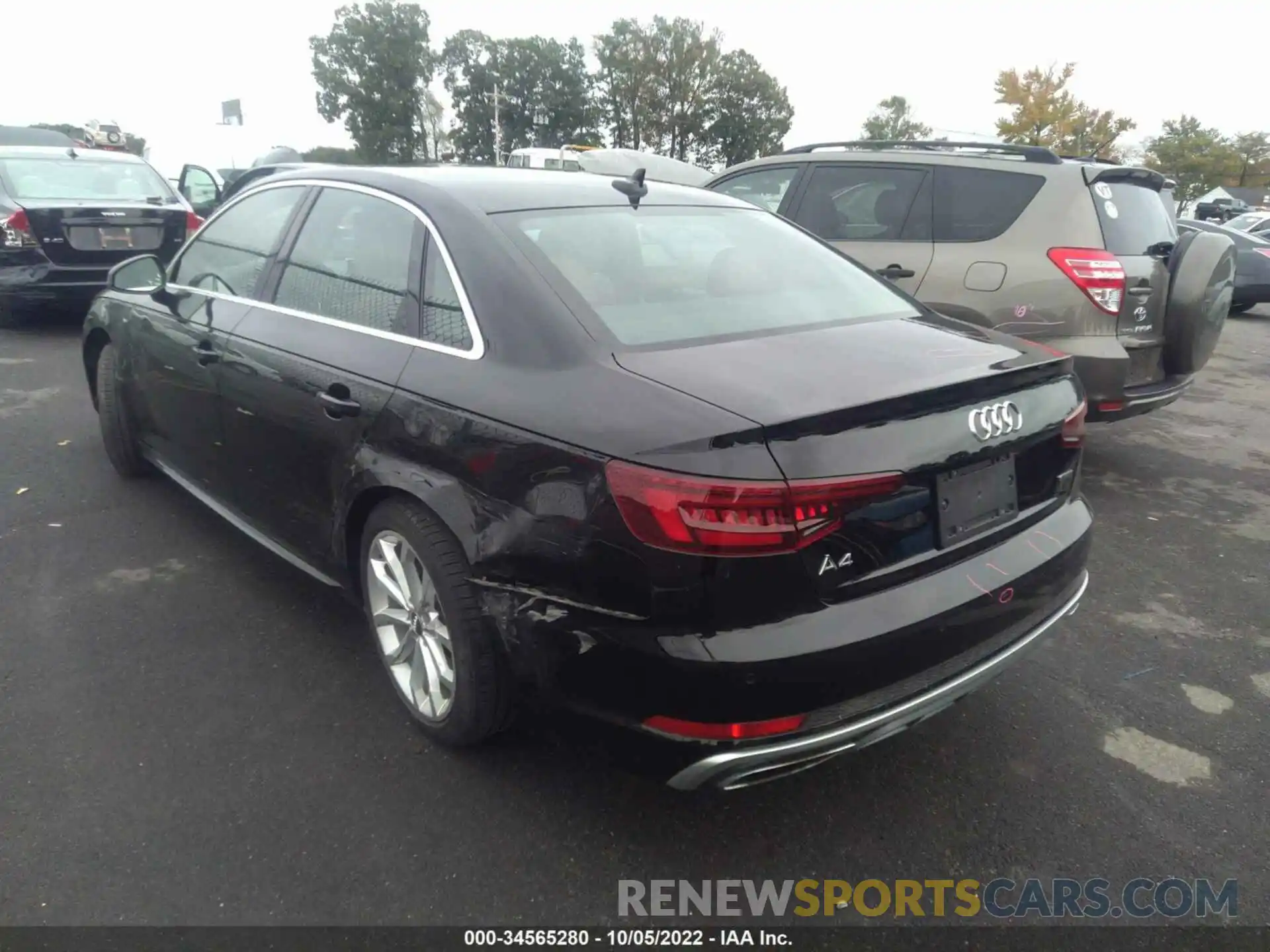 3 Photograph of a damaged car WAUENAF41KA040170 AUDI A4 2019