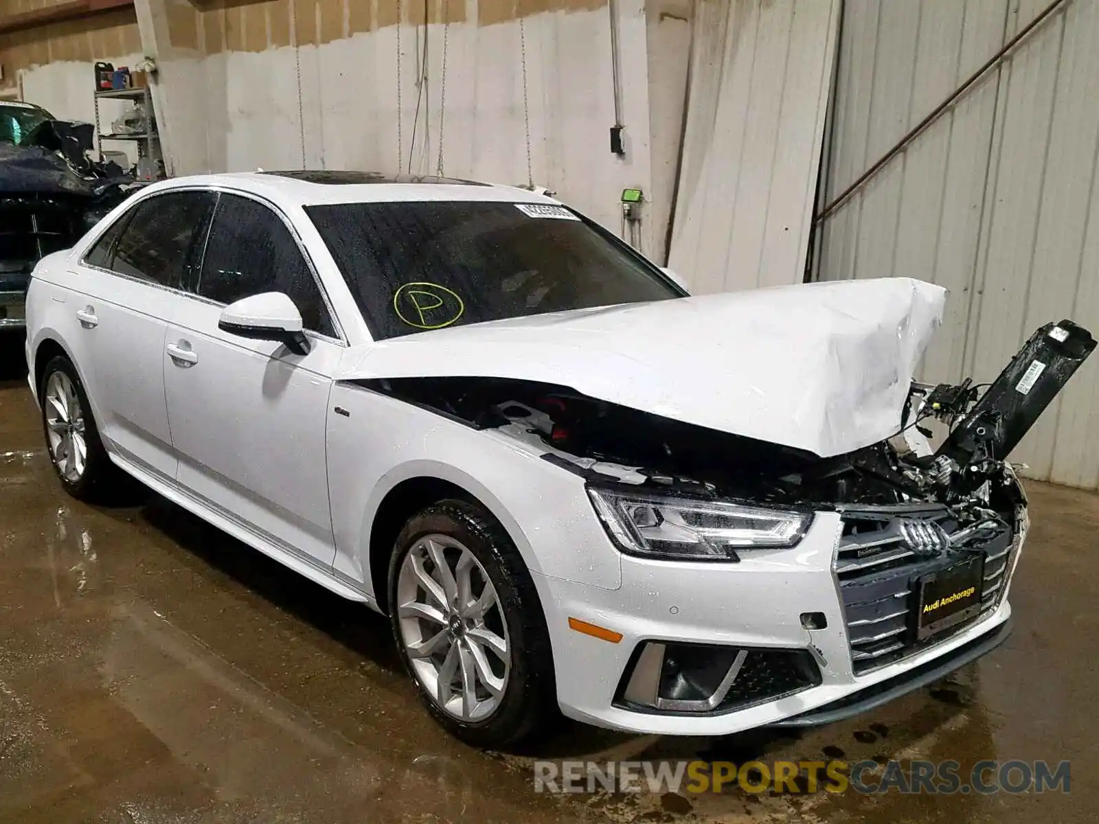 1 Photograph of a damaged car WAUENAF41KA042386 AUDI A4 2019