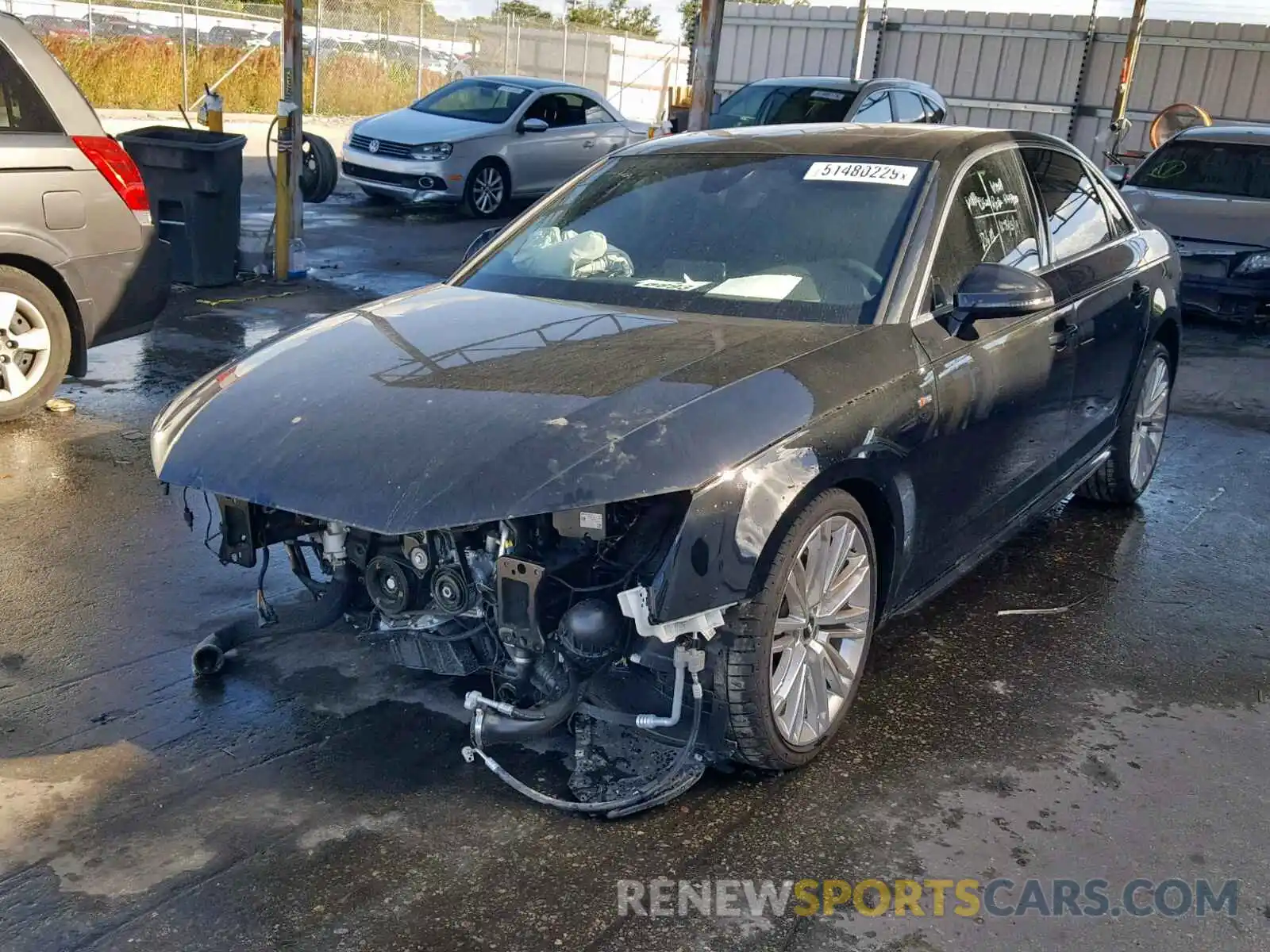 2 Photograph of a damaged car WAUENAF41KA052982 AUDI A4 2019