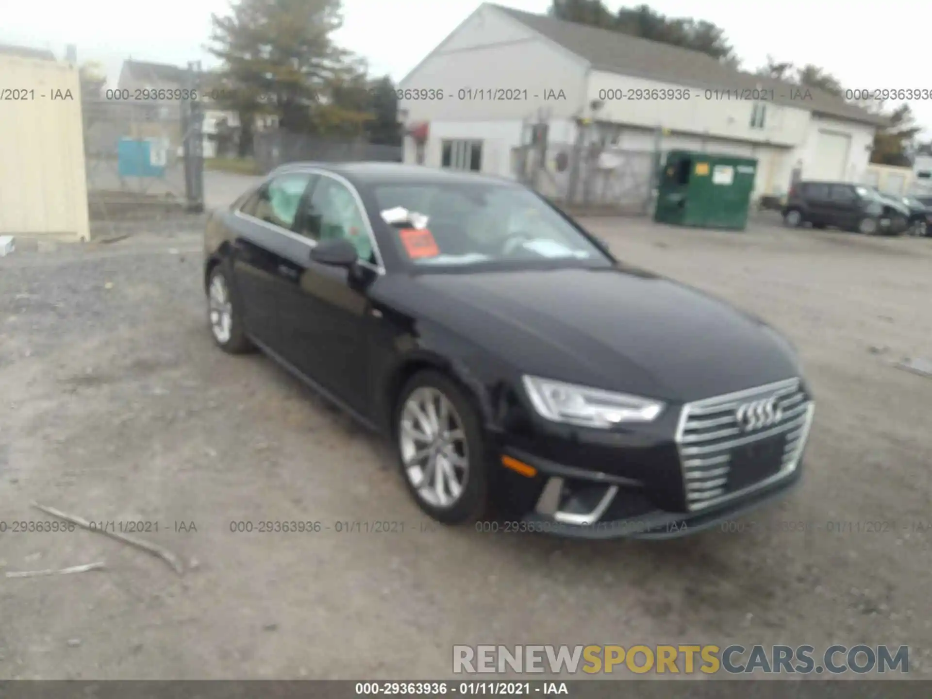 1 Photograph of a damaged car WAUENAF41KA114087 AUDI A4 2019