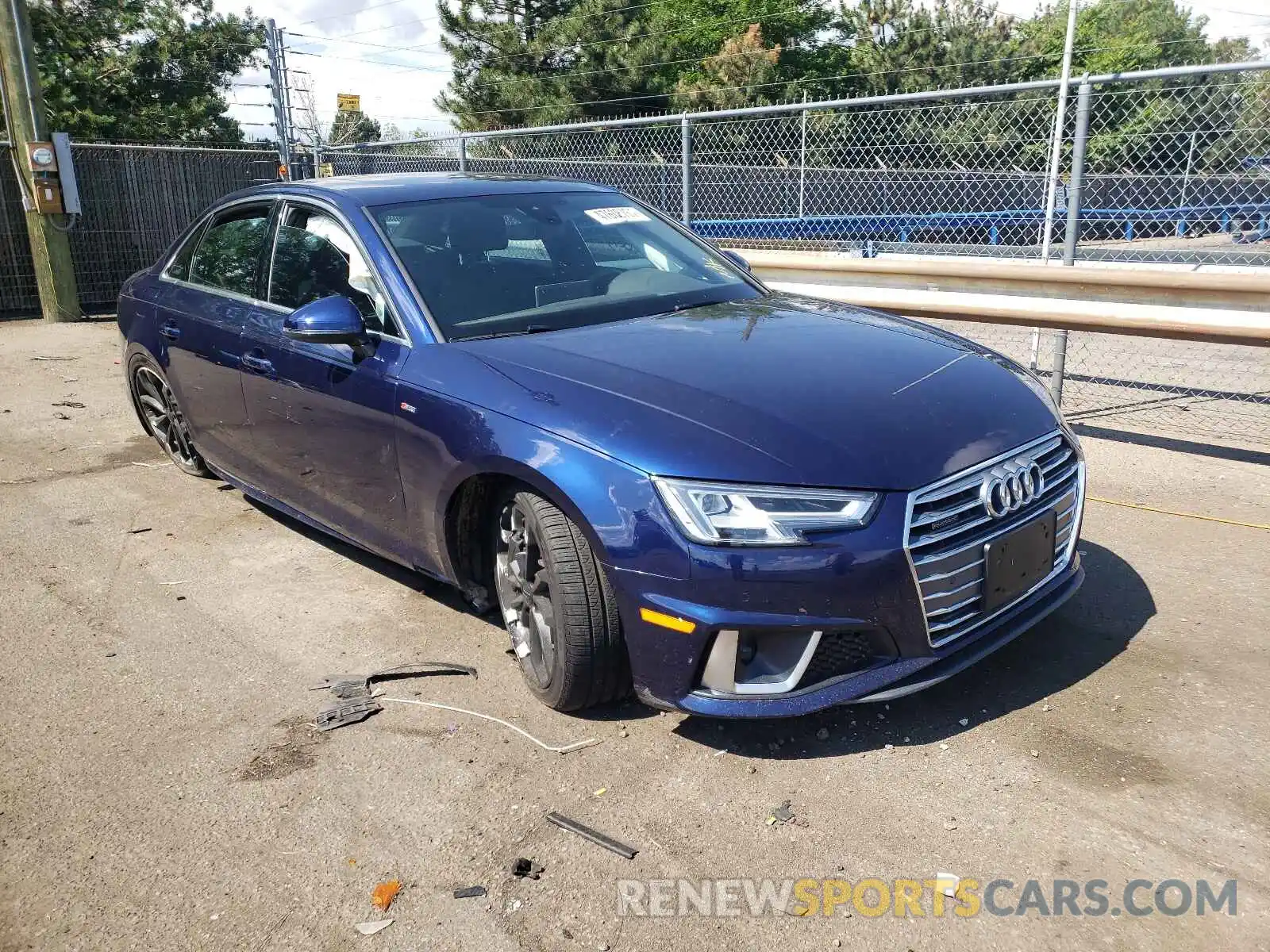 1 Photograph of a damaged car WAUENAF41KA116387 AUDI A4 2019