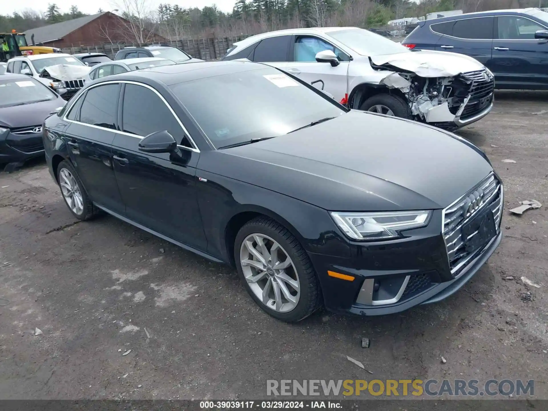 1 Photograph of a damaged car WAUENAF41KA120309 AUDI A4 2019