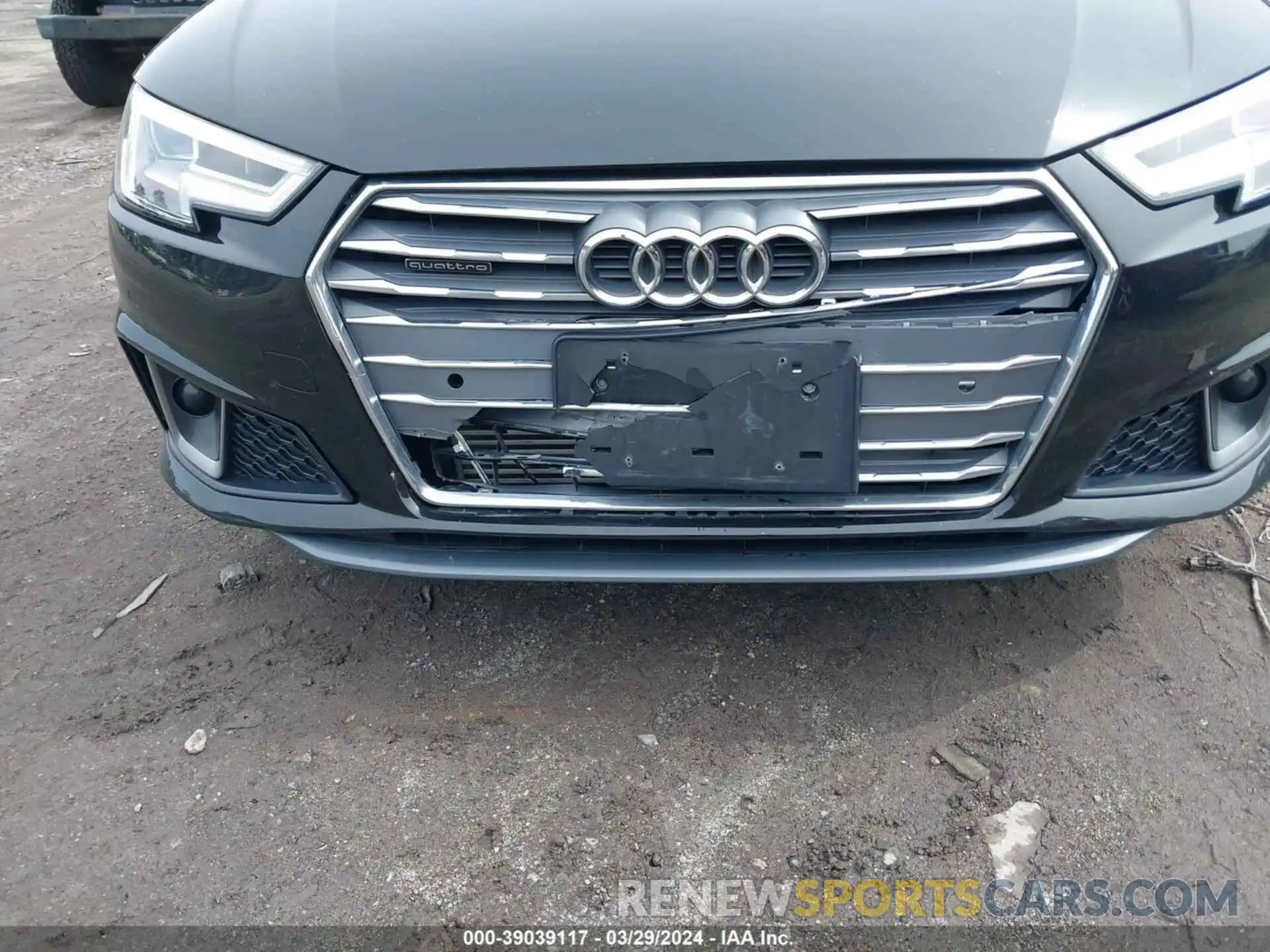 6 Photograph of a damaged car WAUENAF41KA120309 AUDI A4 2019