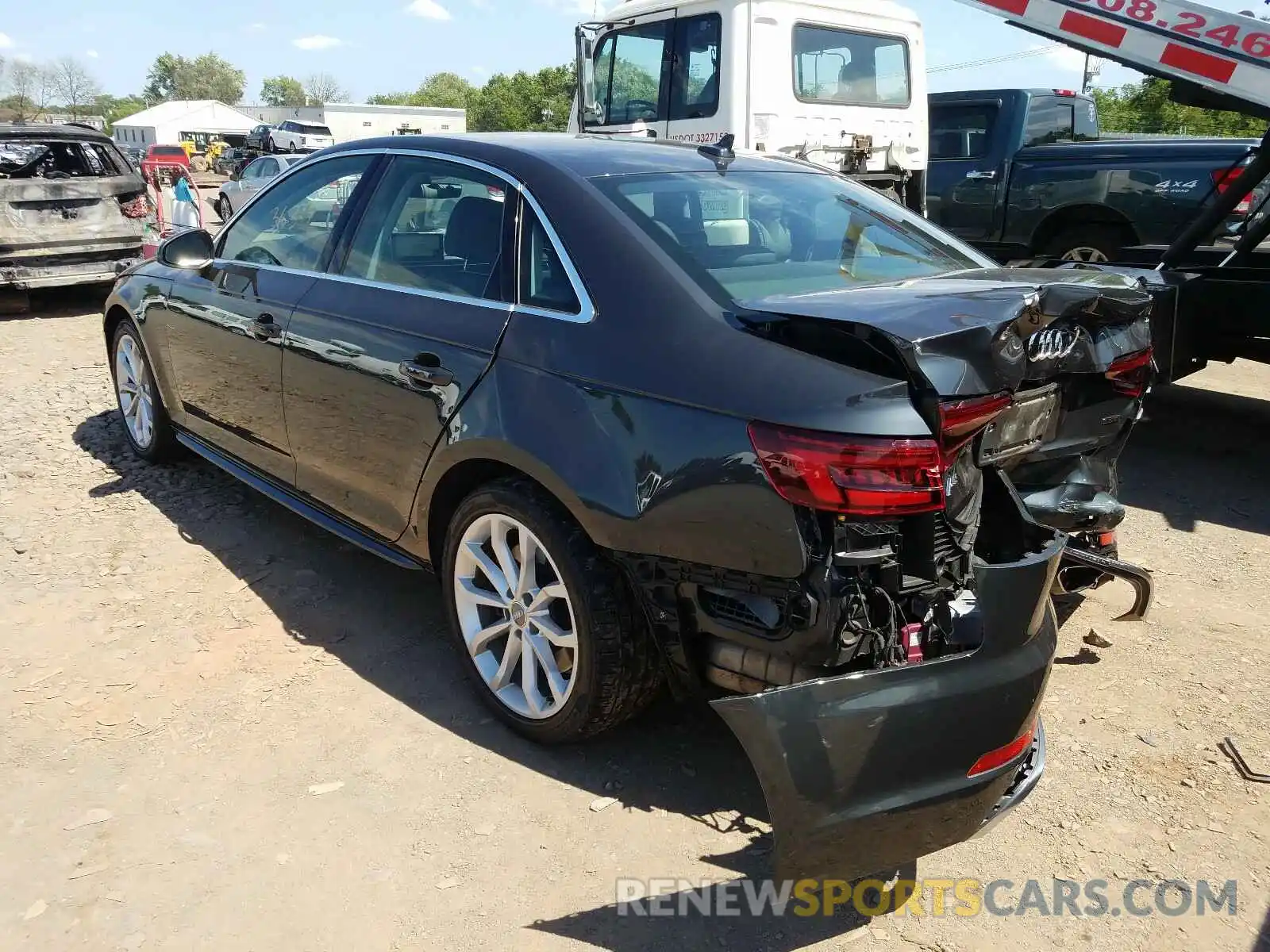 3 Photograph of a damaged car WAUENAF41KN004522 AUDI A4 2019