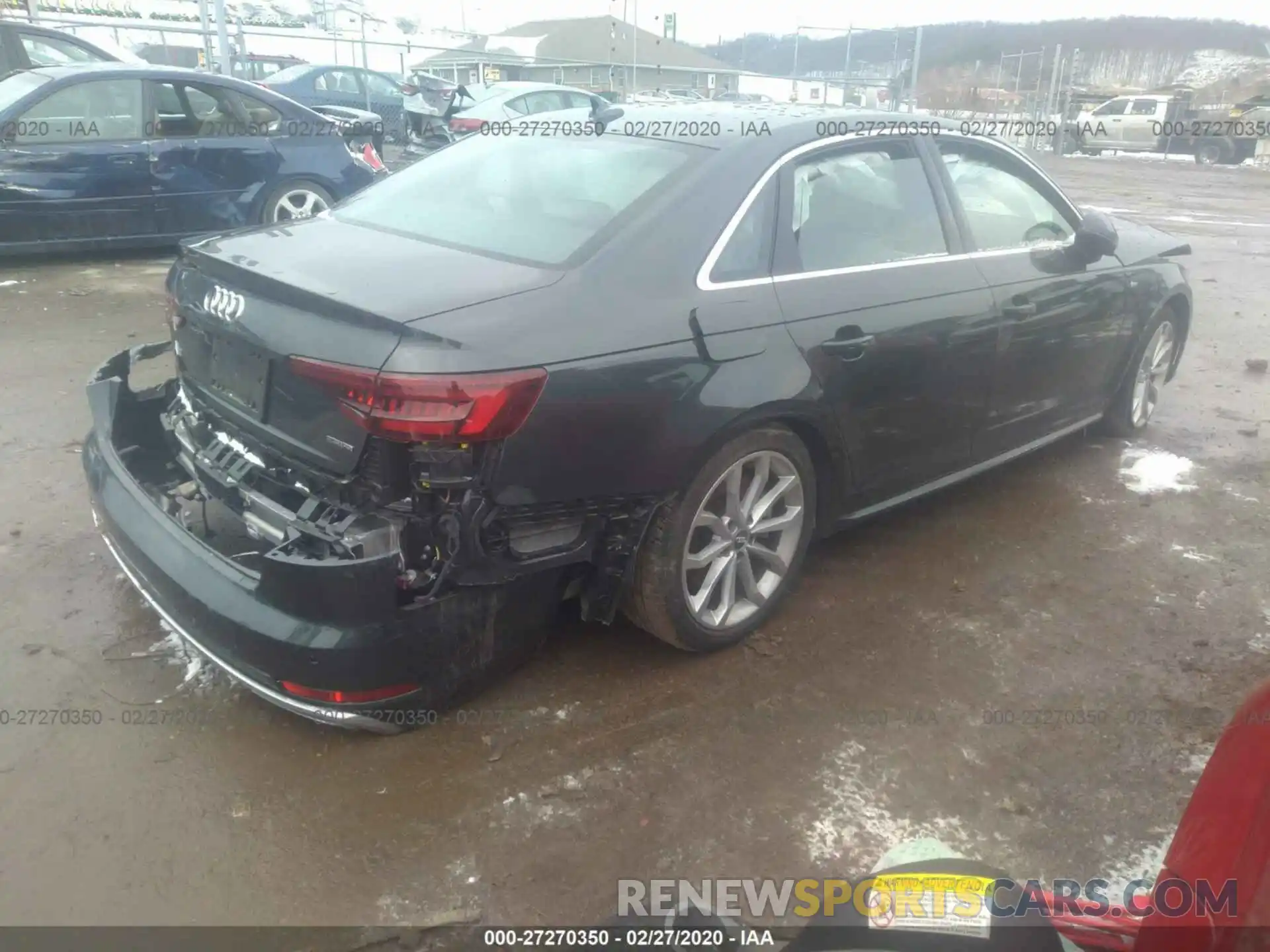 4 Photograph of a damaged car WAUENAF41KN005637 AUDI A4 2019