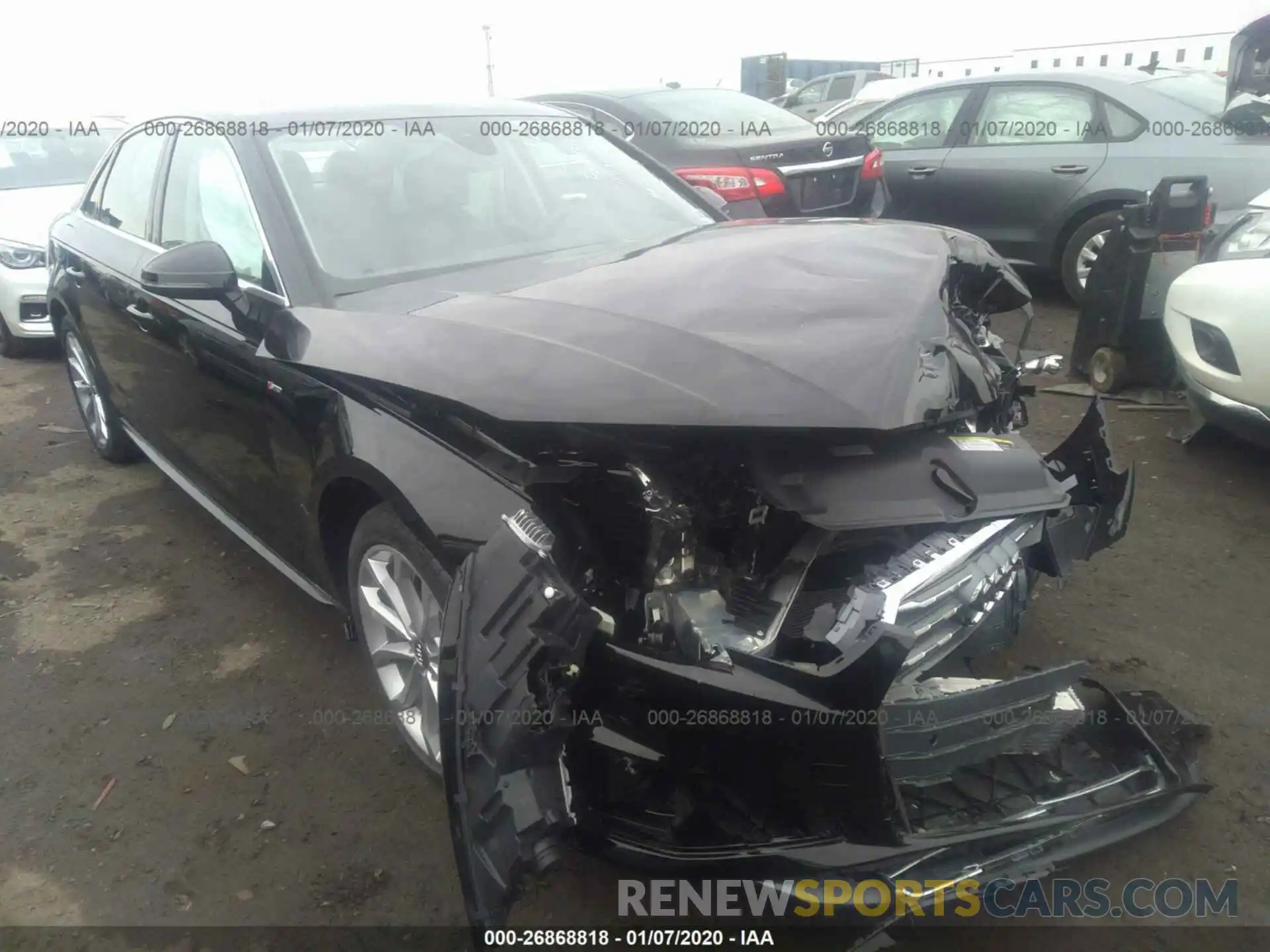 1 Photograph of a damaged car WAUENAF41KN008053 AUDI A4 2019