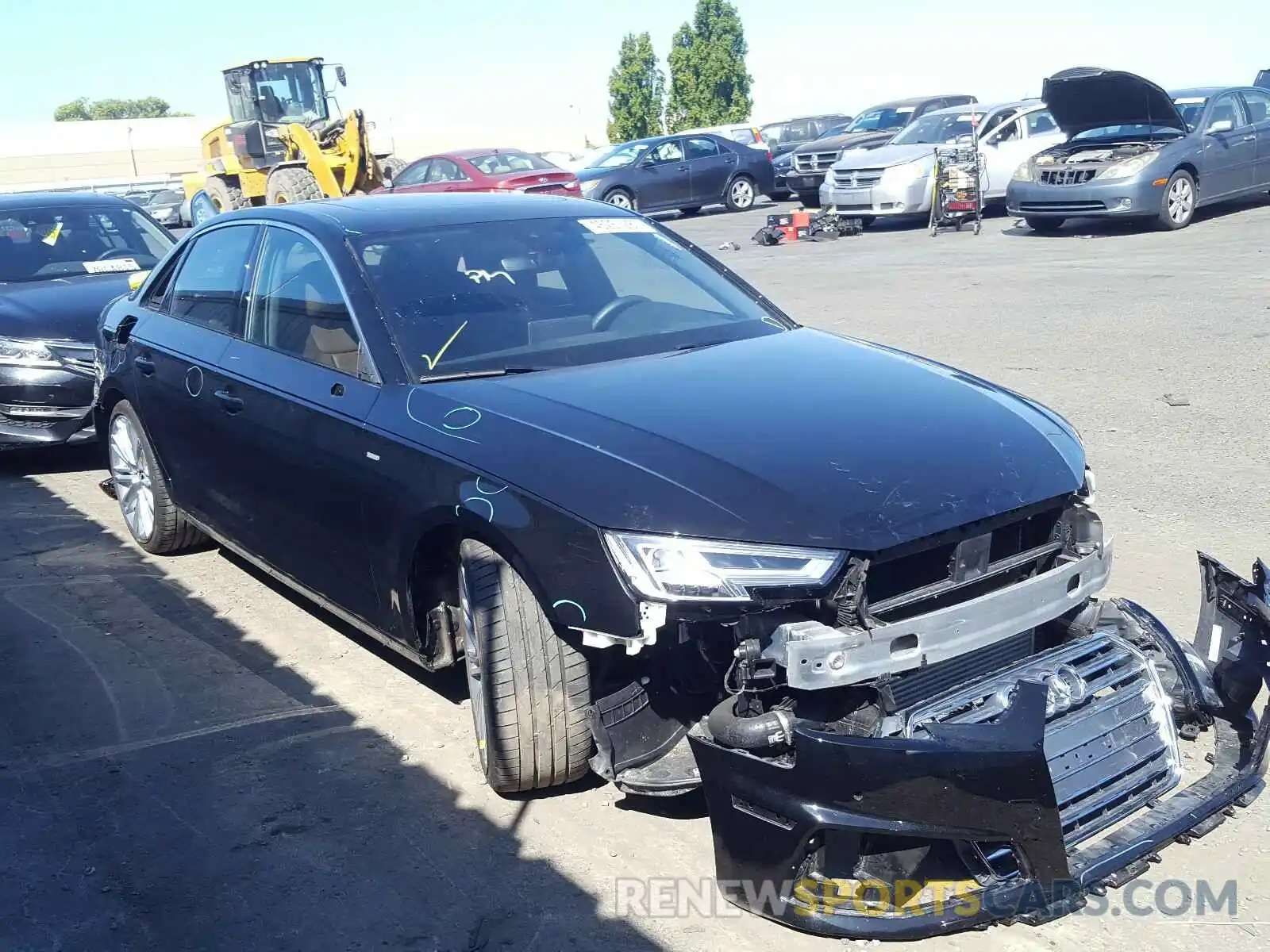 1 Фотография поврежденного автомобиля WAUENAF41KN011194 AUDI A4 2019