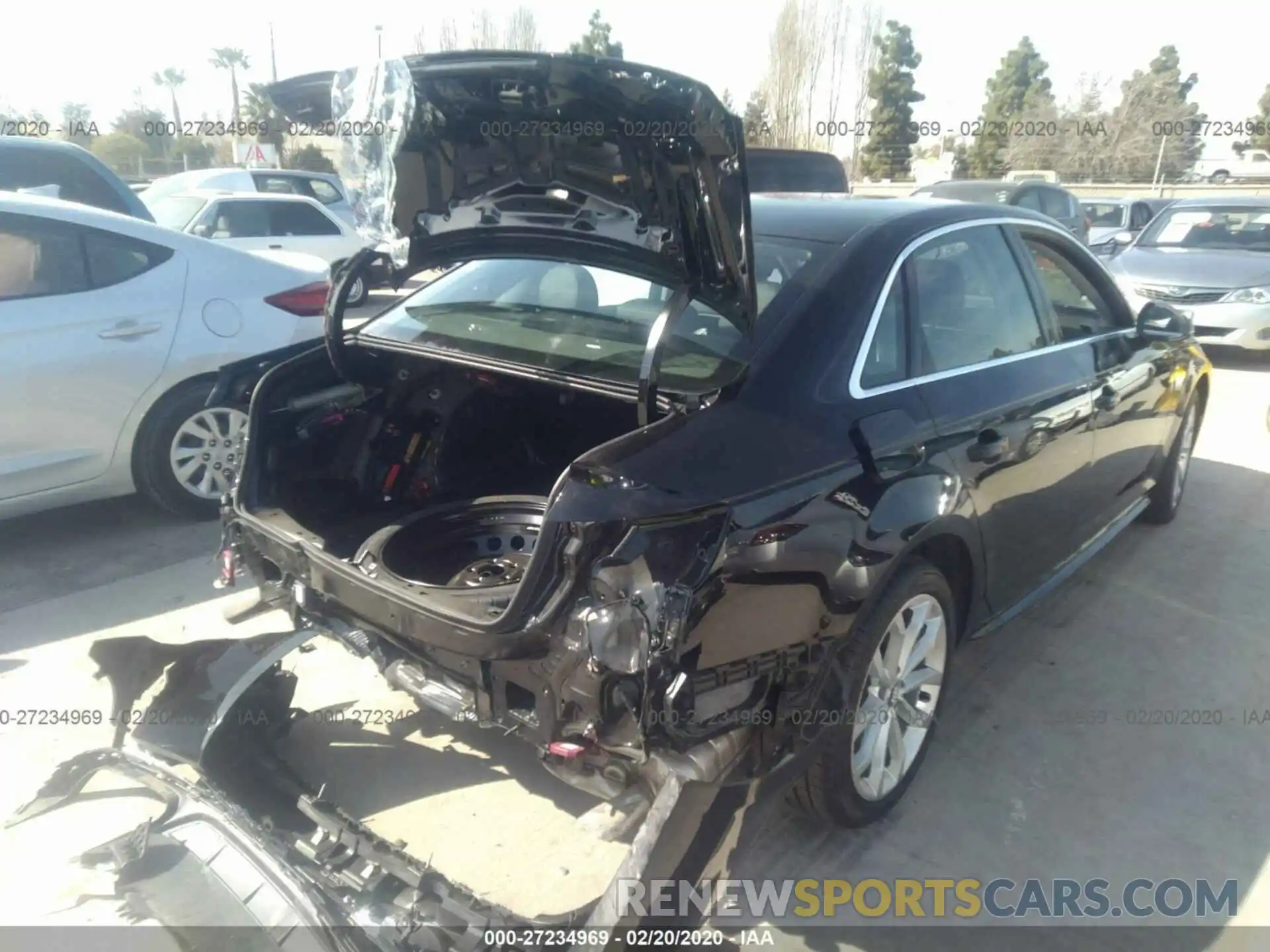 4 Фотография поврежденного автомобиля WAUENAF41KN017058 AUDI A4 2019