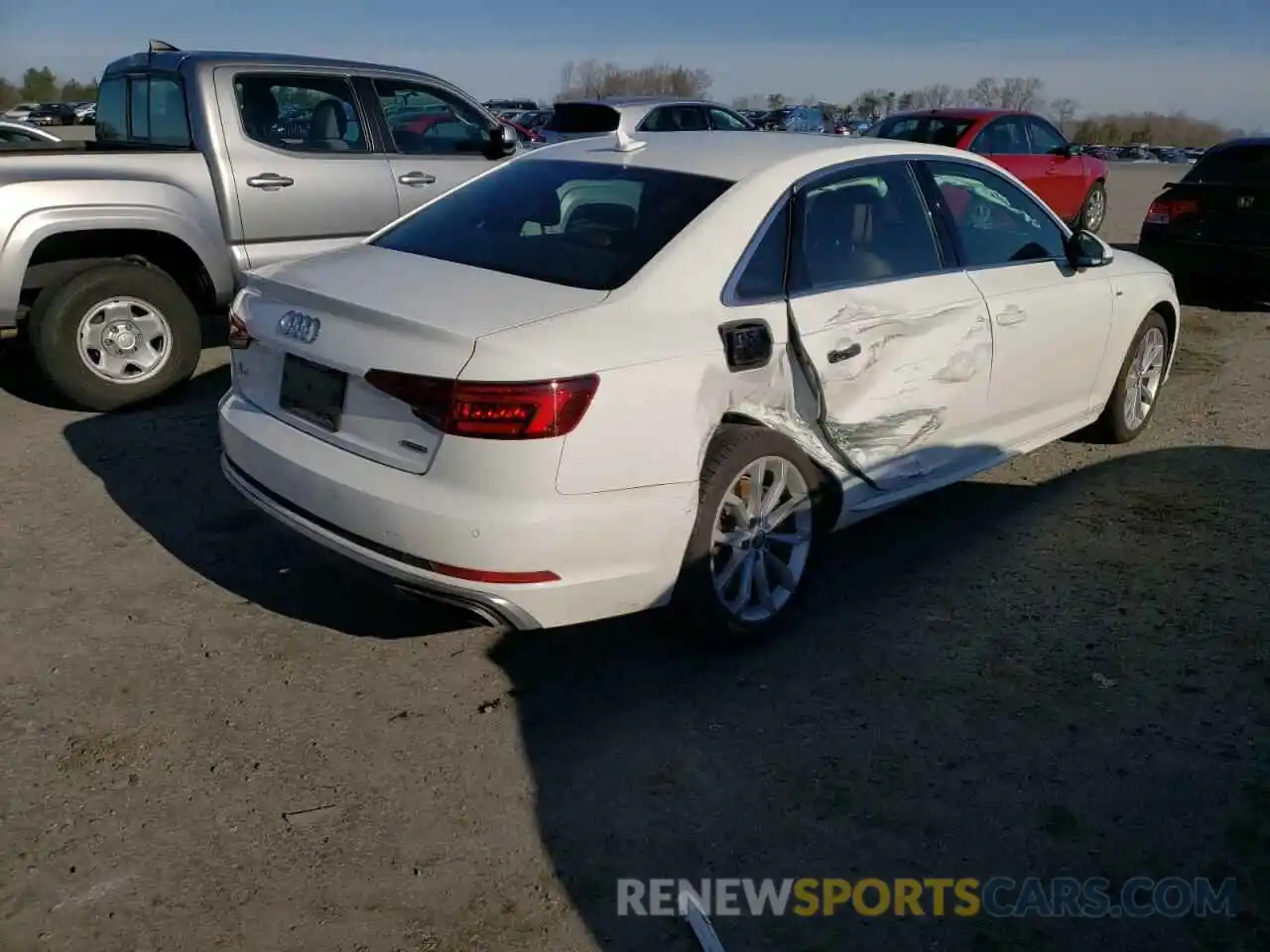 4 Photograph of a damaged car WAUENAF41KN019313 AUDI A4 2019