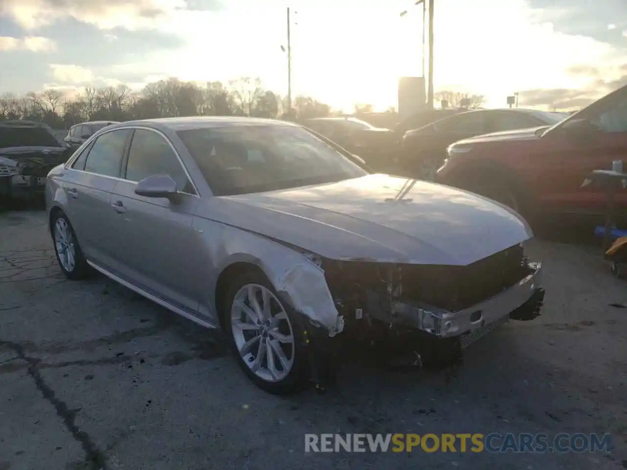 1 Photograph of a damaged car WAUENAF41KN019473 AUDI A4 2019