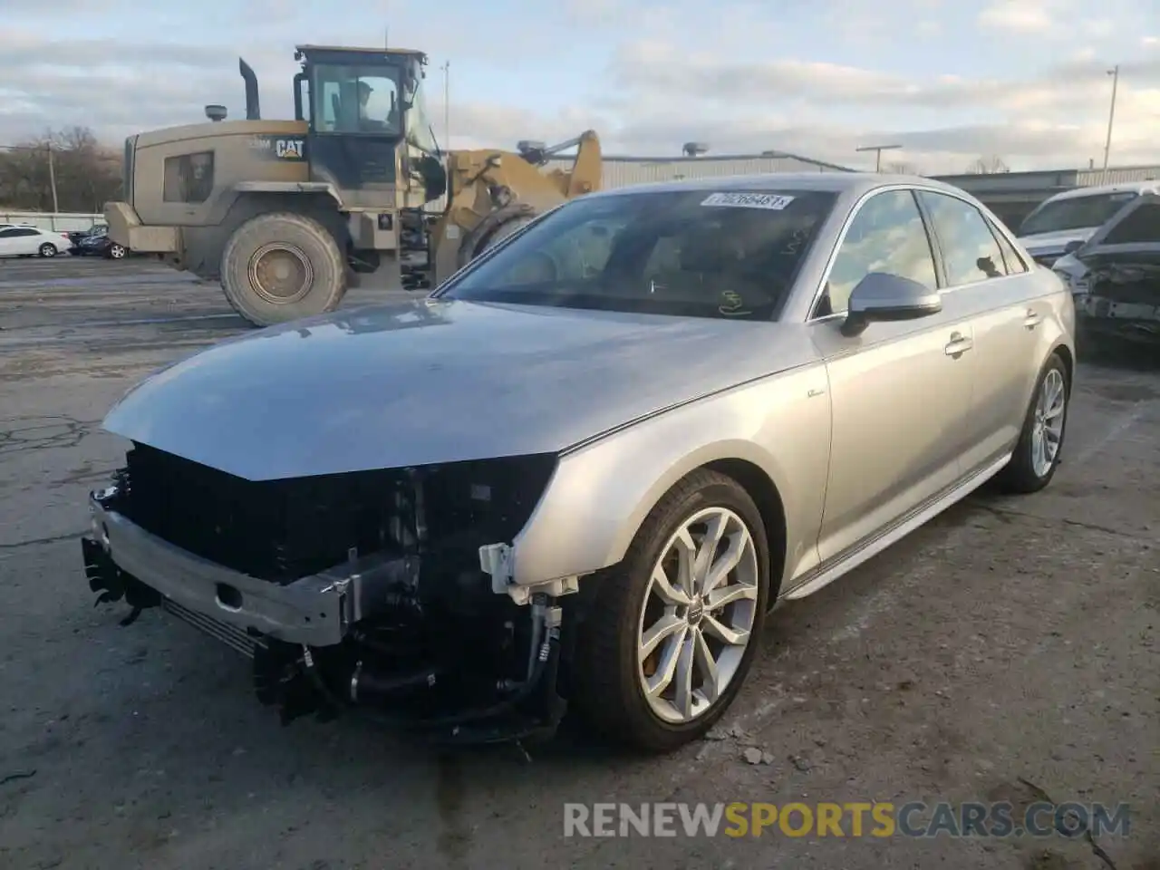 2 Photograph of a damaged car WAUENAF41KN019473 AUDI A4 2019