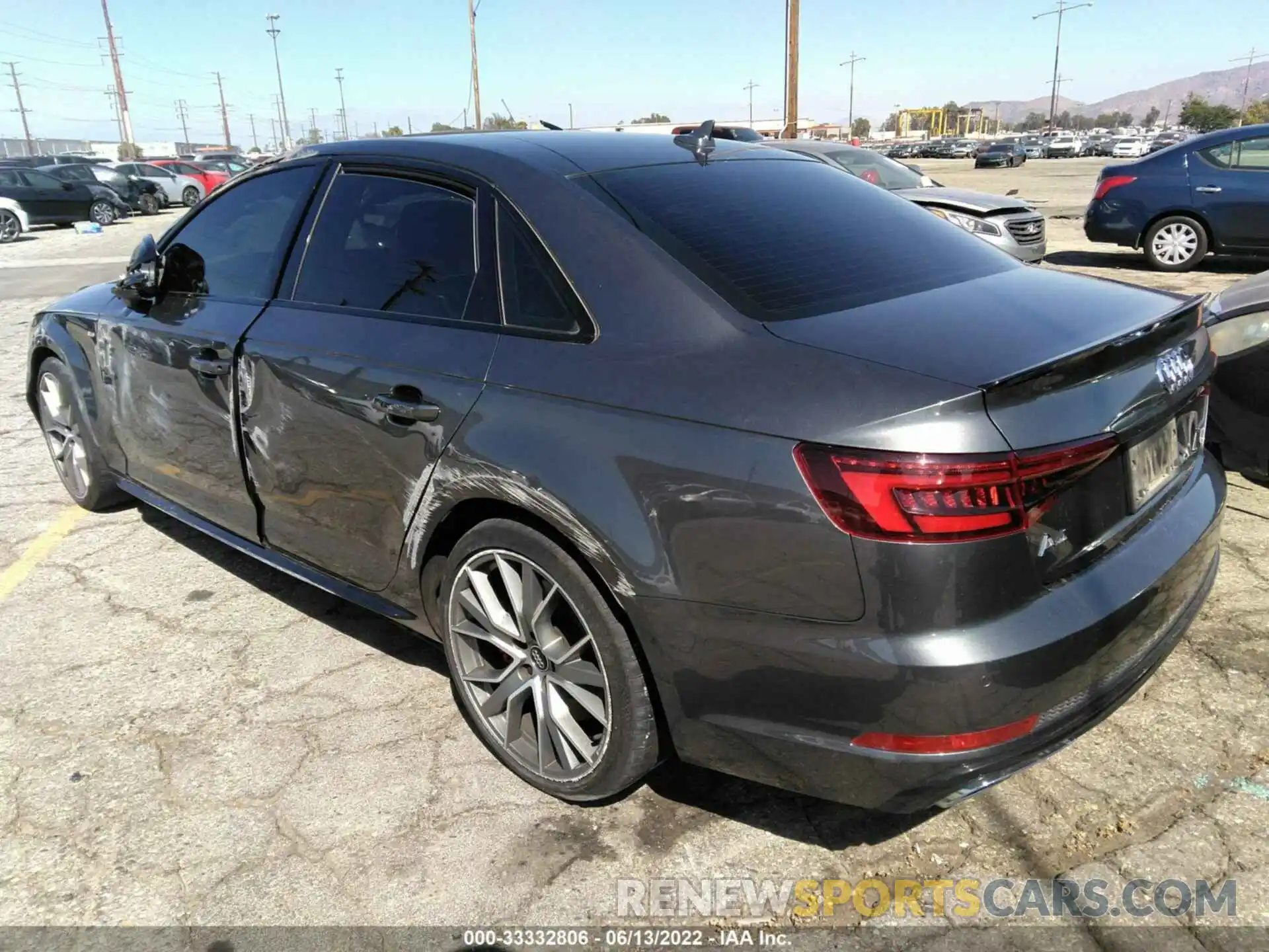 3 Photograph of a damaged car WAUENAF42KA012135 AUDI A4 2019