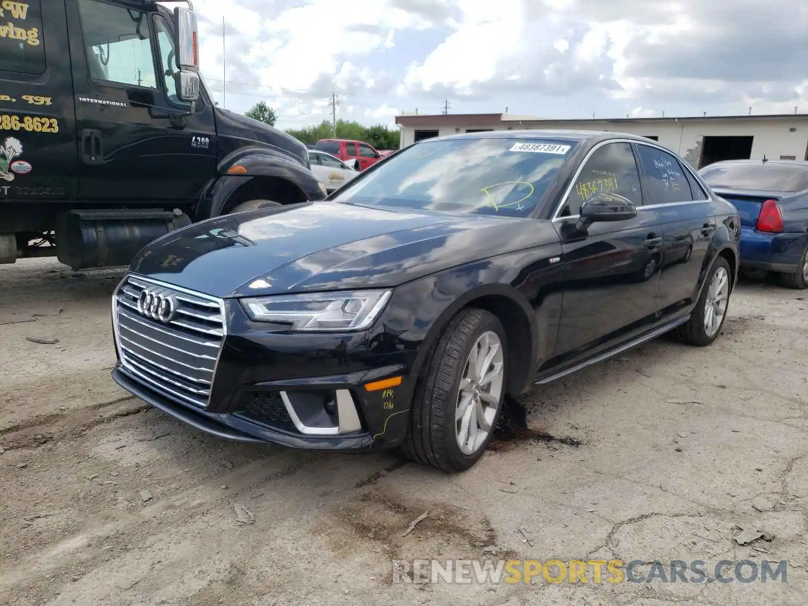 2 Photograph of a damaged car WAUENAF42KA019795 AUDI A4 2019