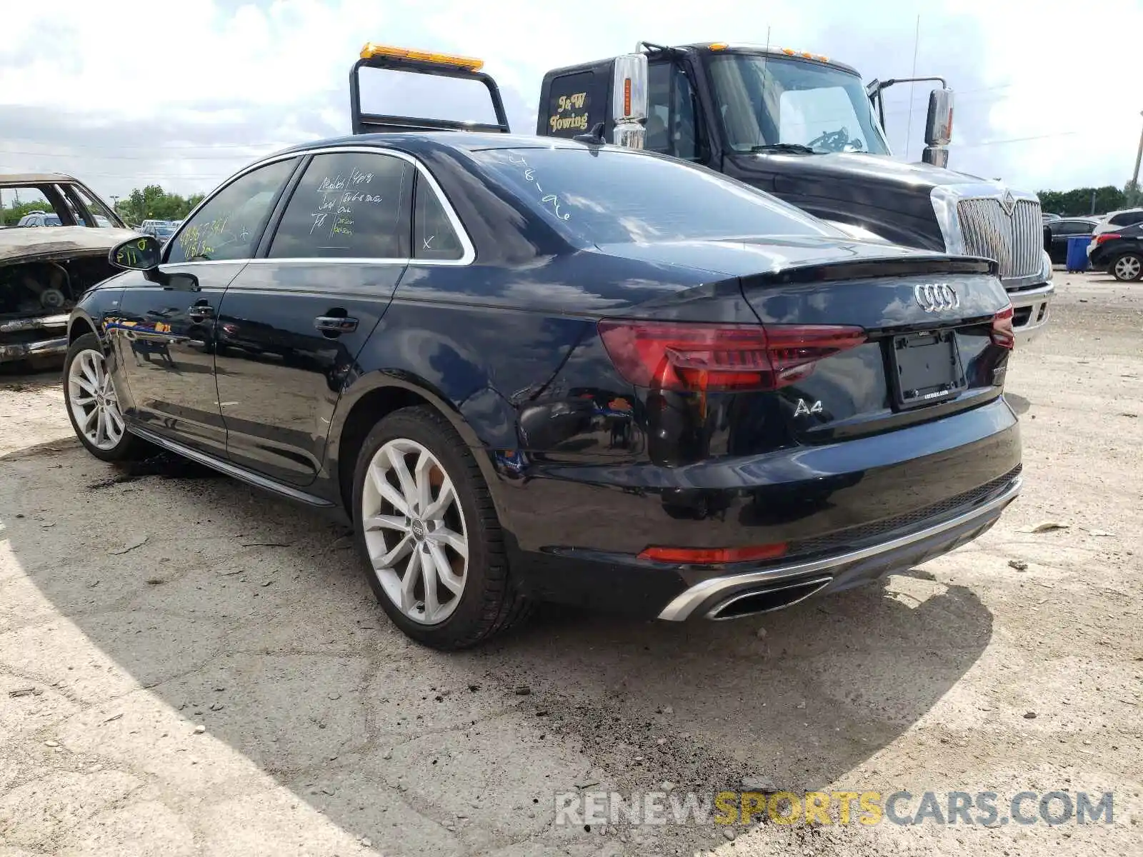 3 Photograph of a damaged car WAUENAF42KA019795 AUDI A4 2019