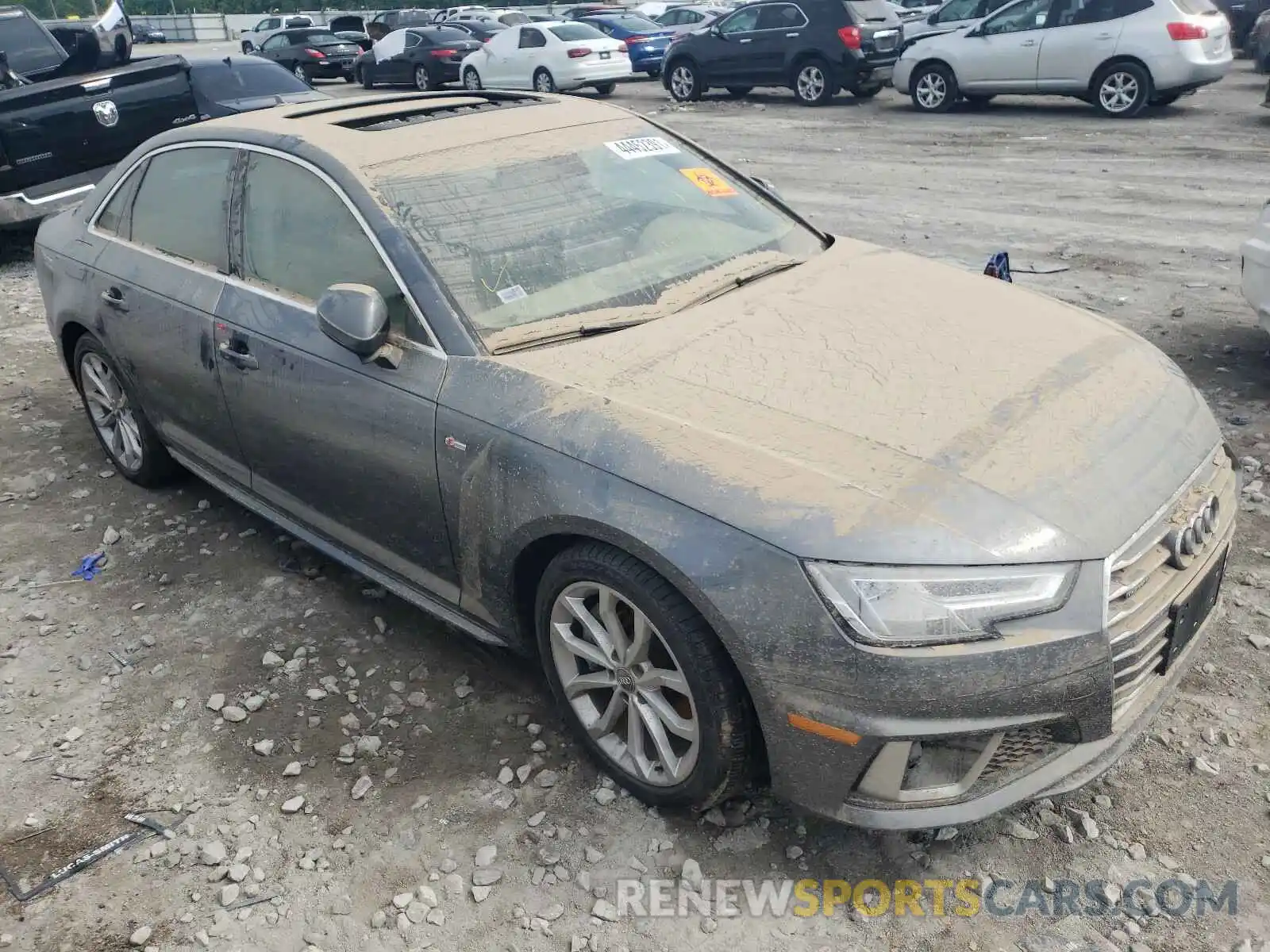 1 Photograph of a damaged car WAUENAF42KA048407 AUDI A4 2019