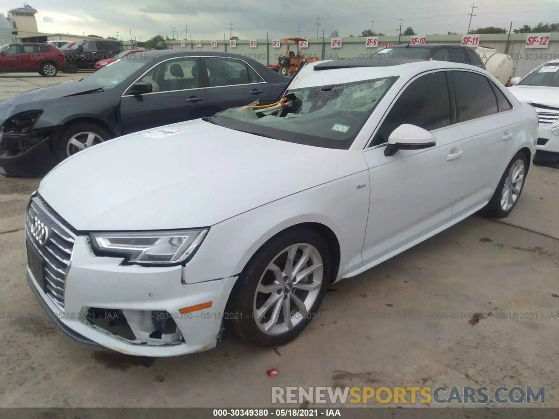 2 Photograph of a damaged car WAUENAF42KA109416 AUDI A4 2019