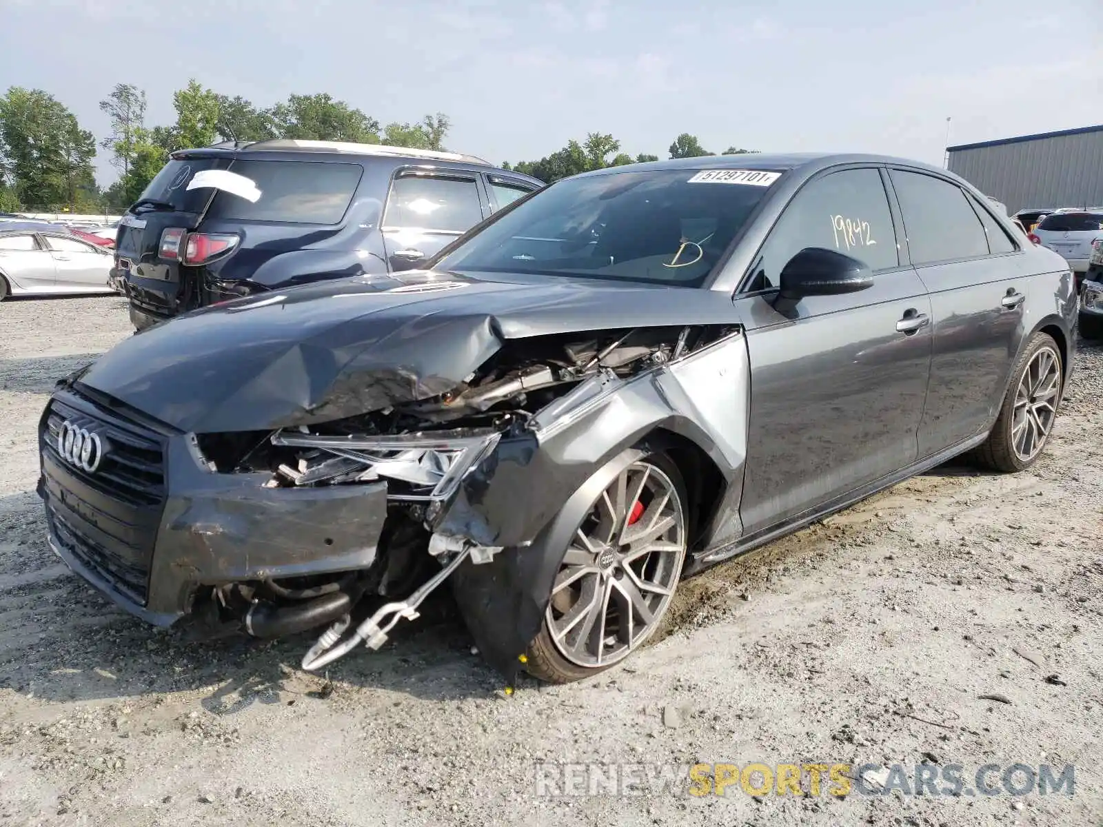 2 Photograph of a damaged car WAUENAF42KA114003 AUDI A4 2019