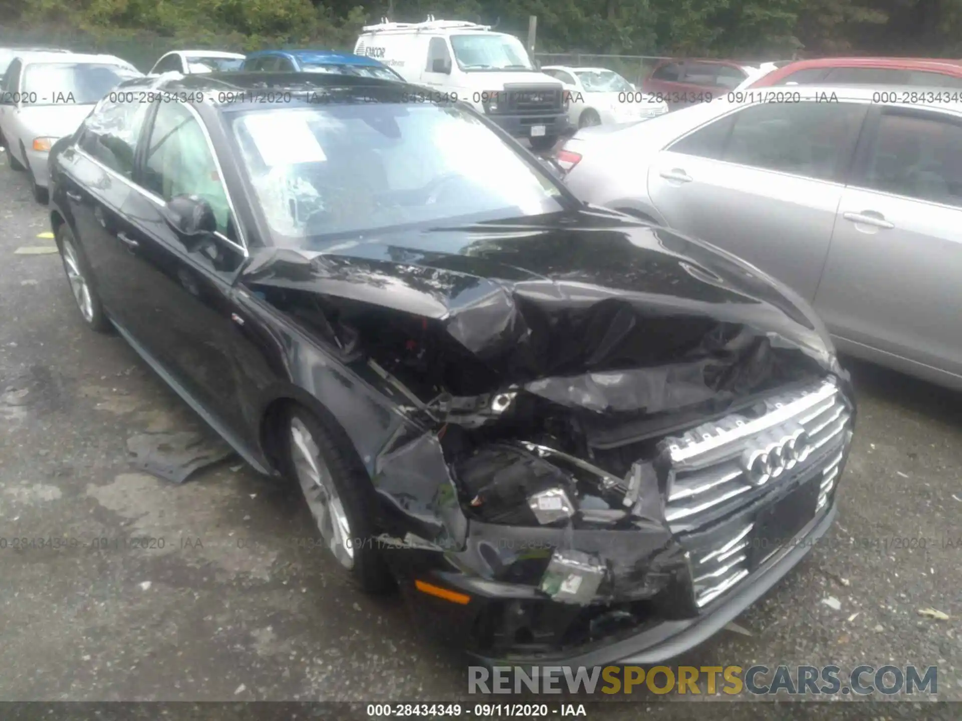 1 Photograph of a damaged car WAUENAF42KA114311 AUDI A4 2019