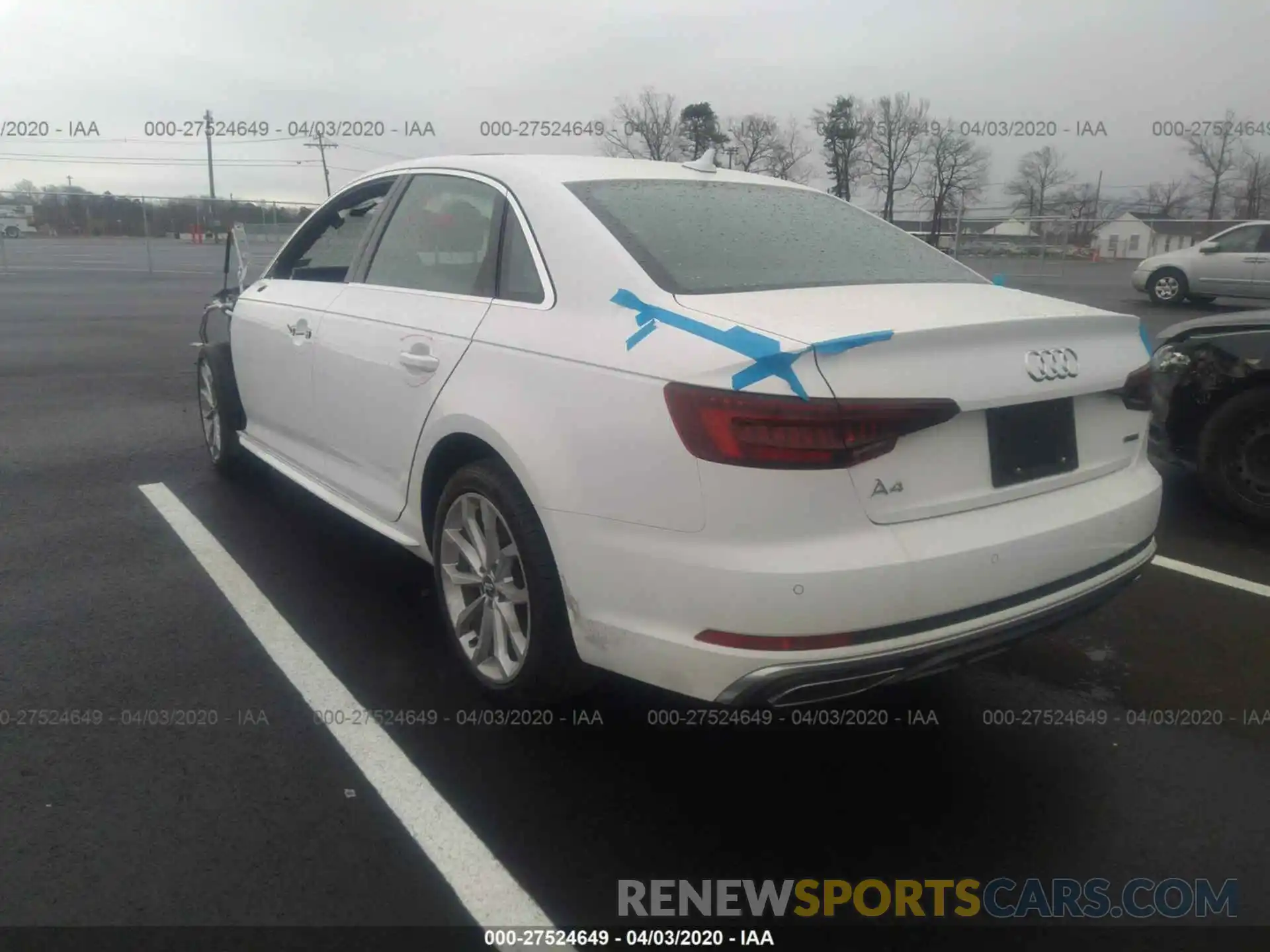 3 Photograph of a damaged car WAUENAF42KA115667 AUDI A4 2019